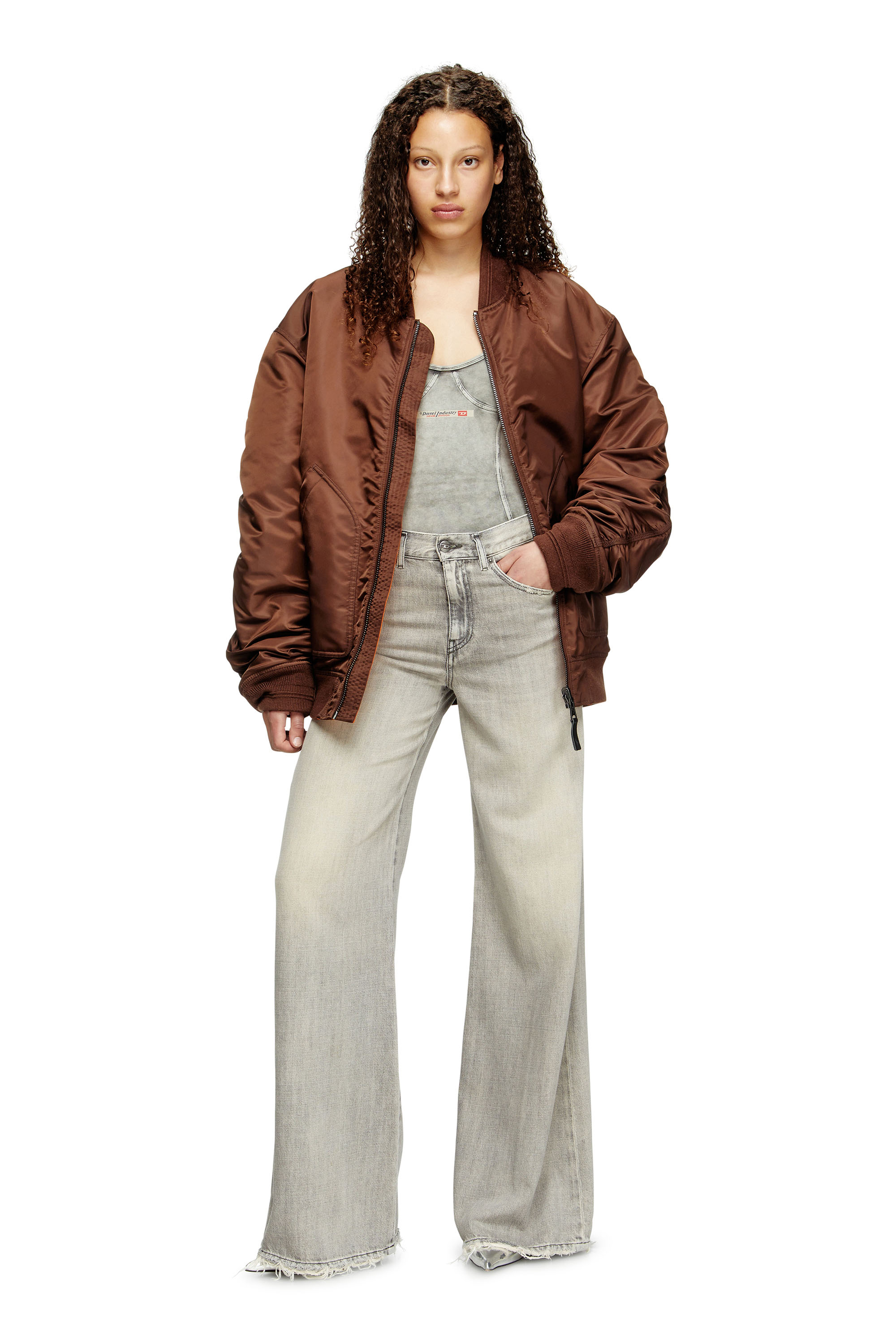 Diesel - Woman's Flare Jeans 1978 D-Akemi 068RU, Grey - 1