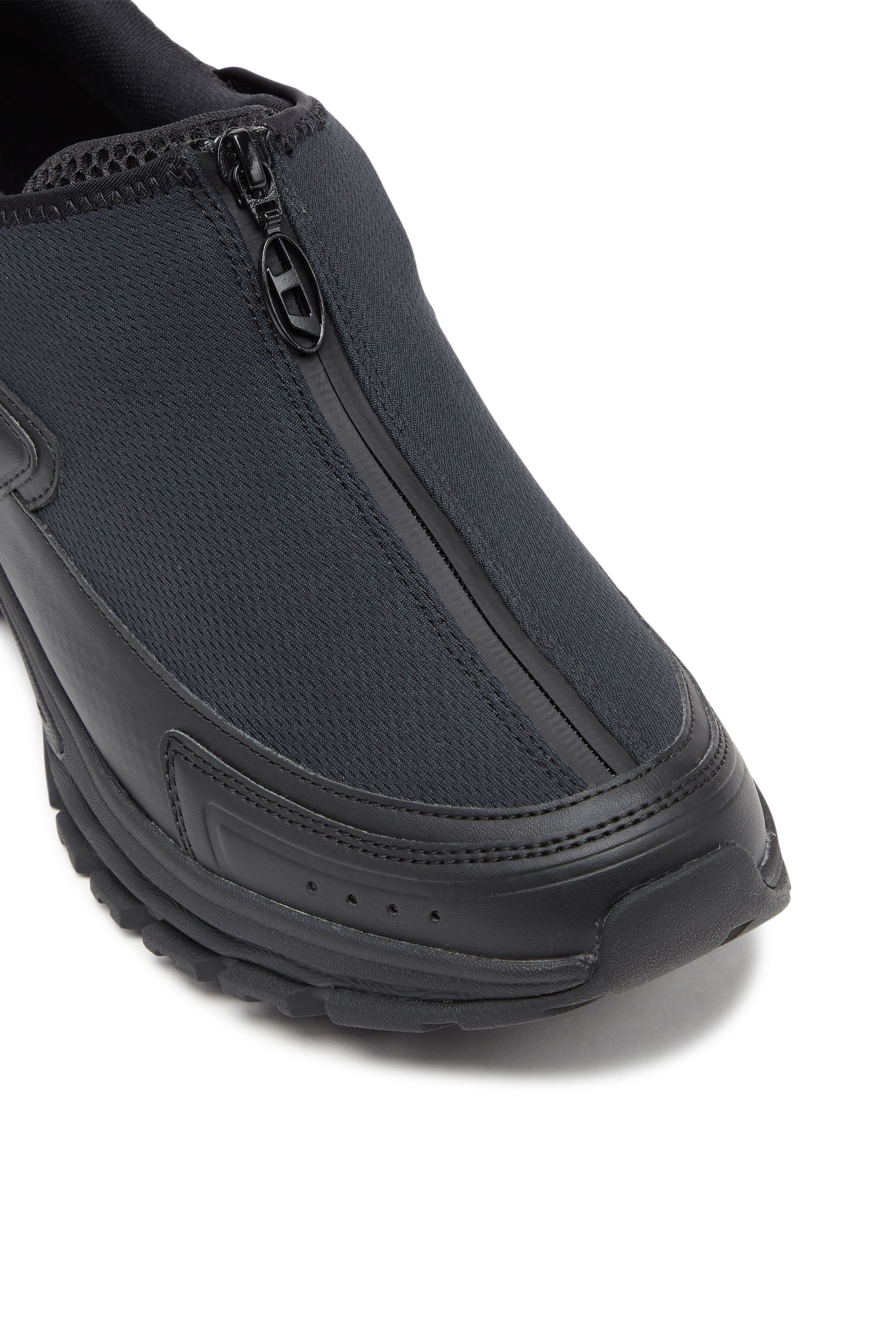 Diesel - S-SERENDIPITY PRO-X1 ZIP X, Unisex S-Serendipity-Slip-on mesh sneakers with zip in Black - Image 6
