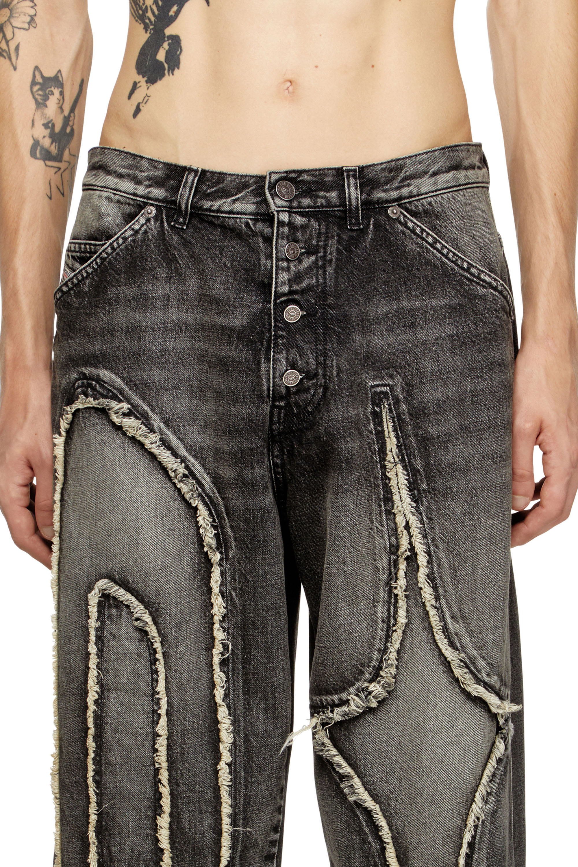 Straight Jeans D-ThugClub 0BEBT, Black/Dark grey Diesel - Unisex's Straight Jeans D-ThugClub 0BEBT, Black/Dark grey - 5