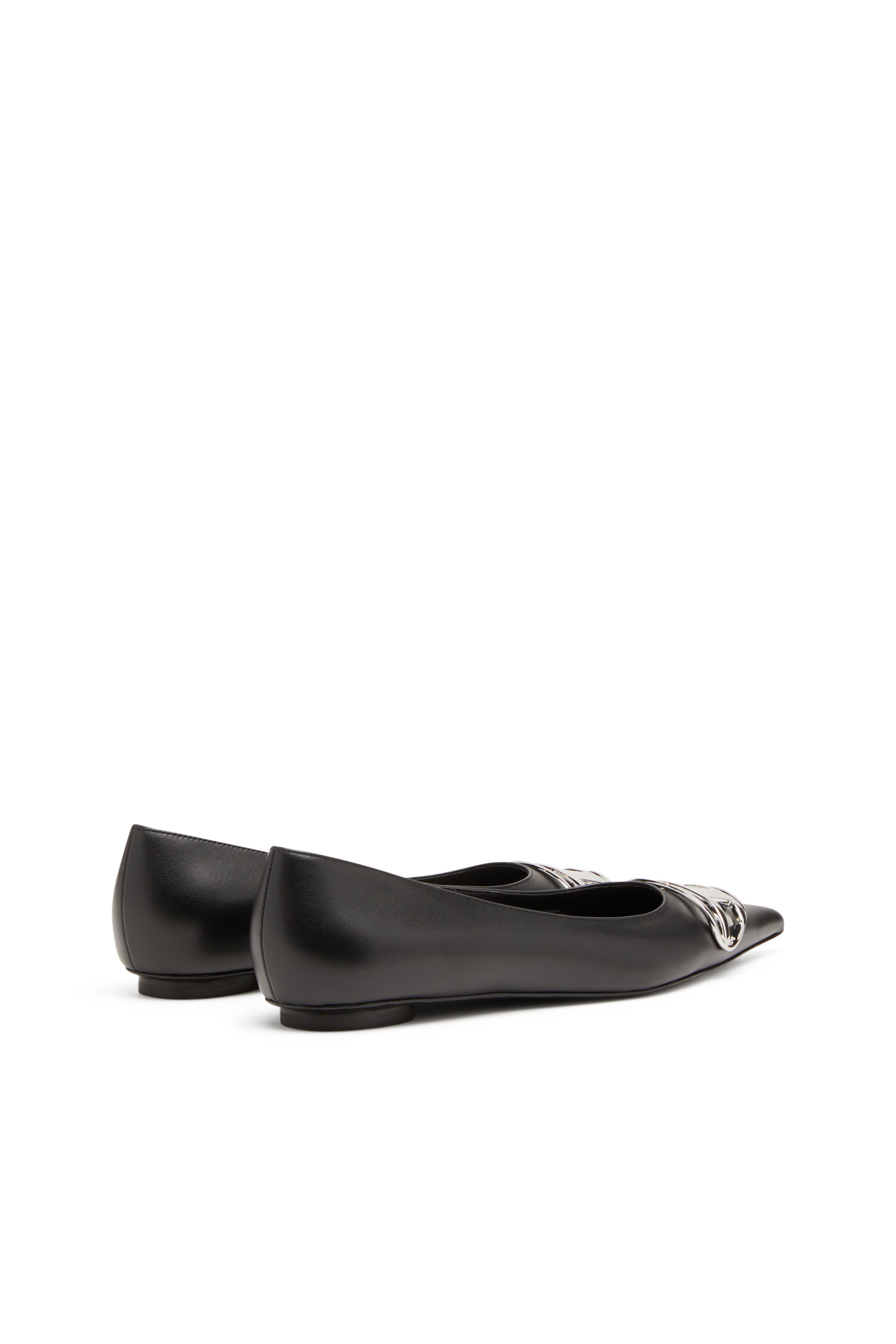 Diesel - D-VENUS BAL, Woman's D-Venus-Ballerina flats in nappa leather in Black - 3