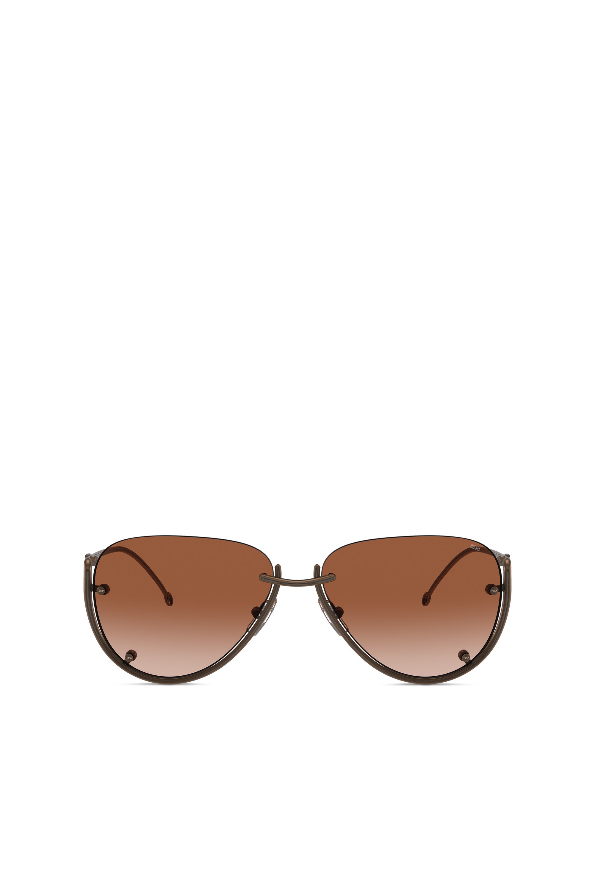 Diesel - 0DL1003, Unisex's Pilot model sunglasses in Bronze - 1