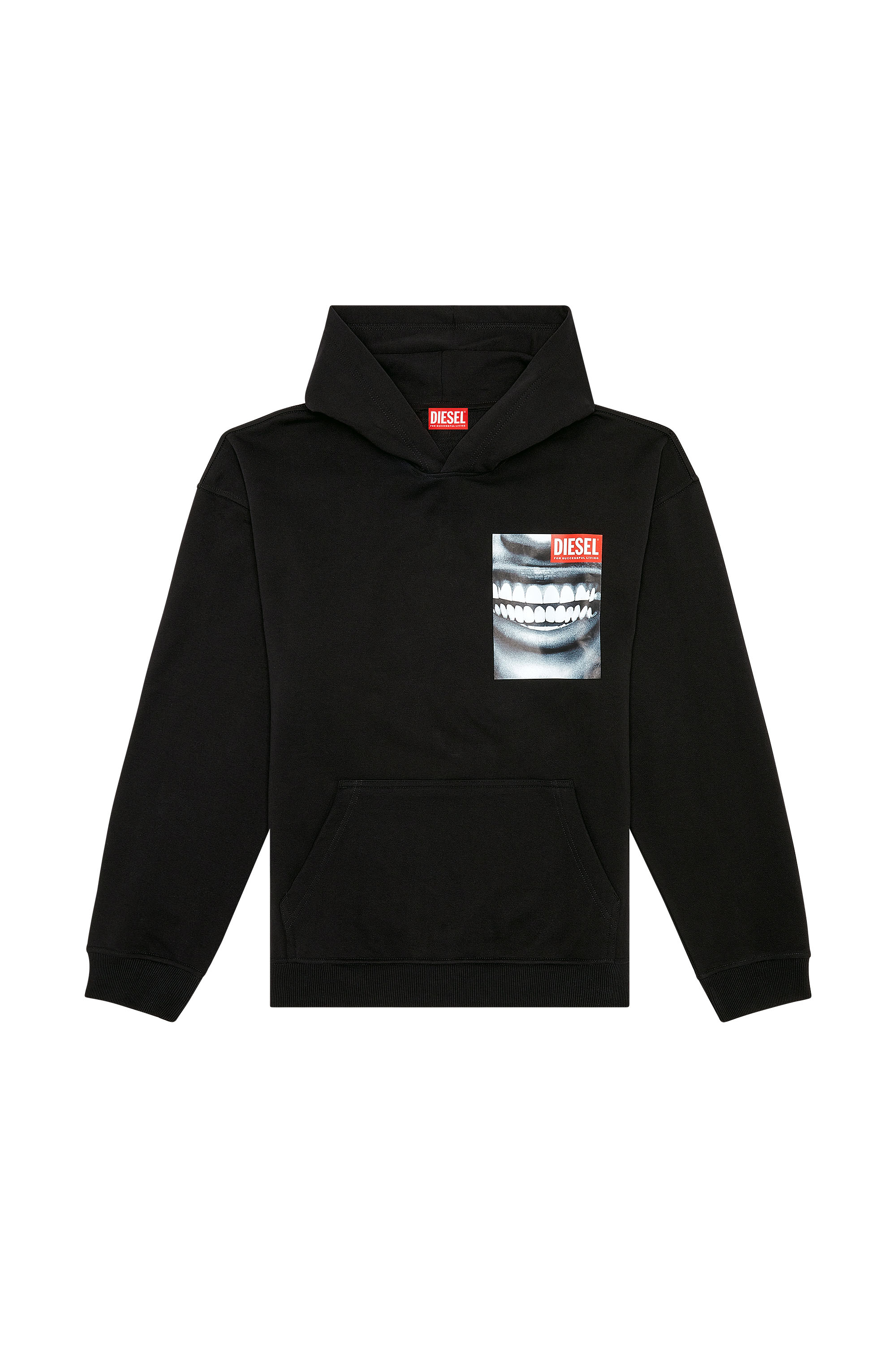 Diesel - S-NABEL-HOOD-FACE, Black - Image 5