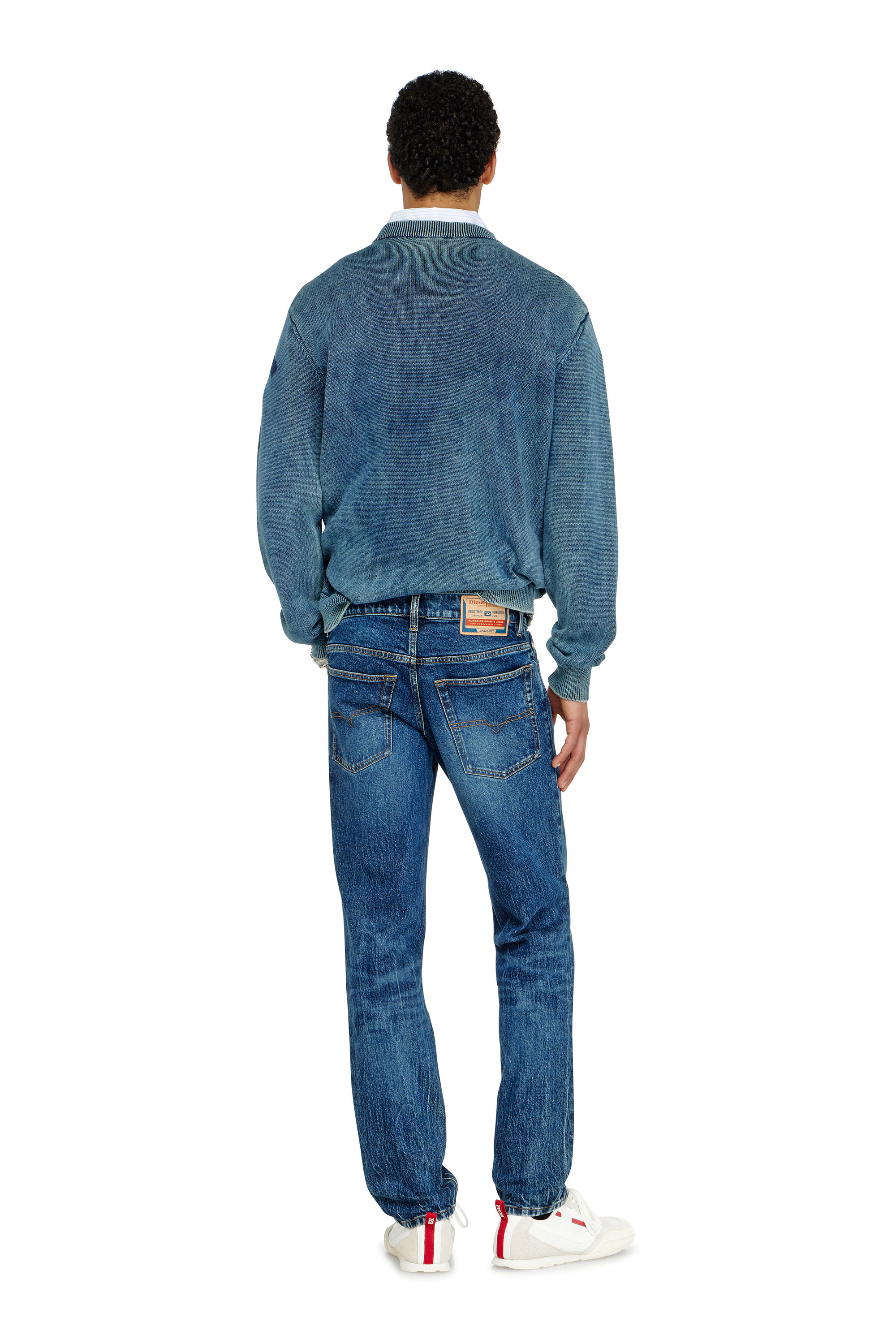 Diesel - Man's Regular Jeans 2023 D-Finitive 0KBBQ, Dark Blue - 4