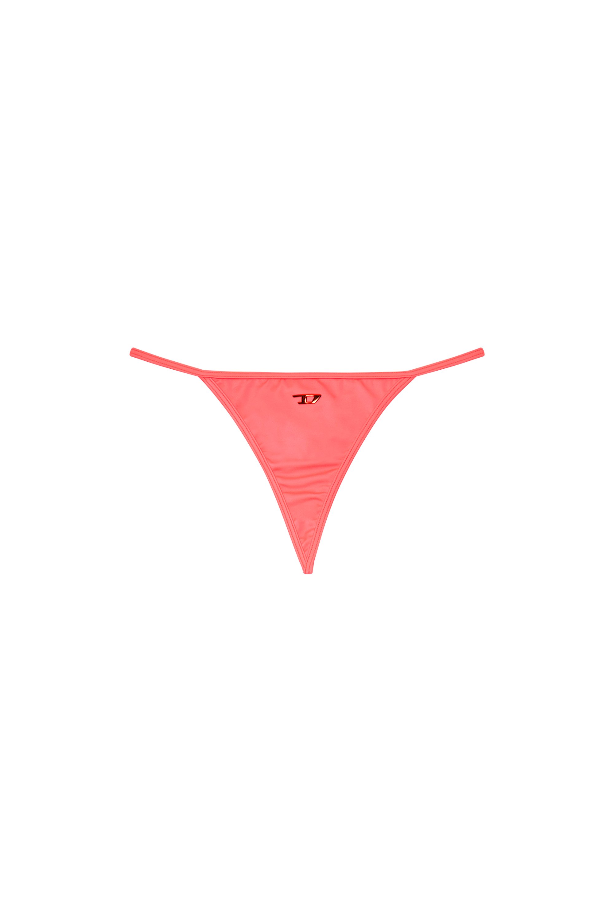 Diesel - BFST-HELENA, Woman Neon thong bikini bottoms with D logo in Pink - Image 4