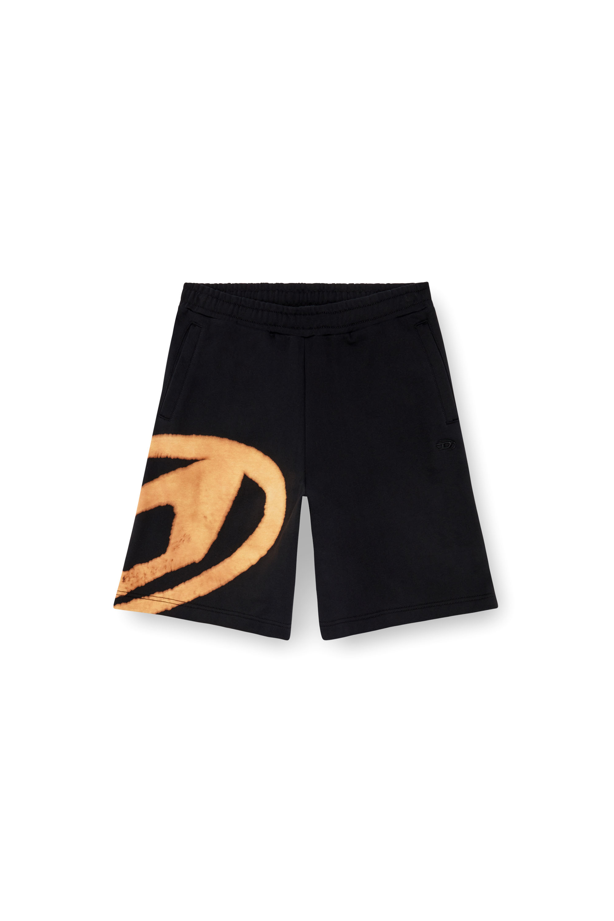 Diesel - P-CROW-BLEACH, Man Sweat shorts with bleached logo in Multicolor - Image 3