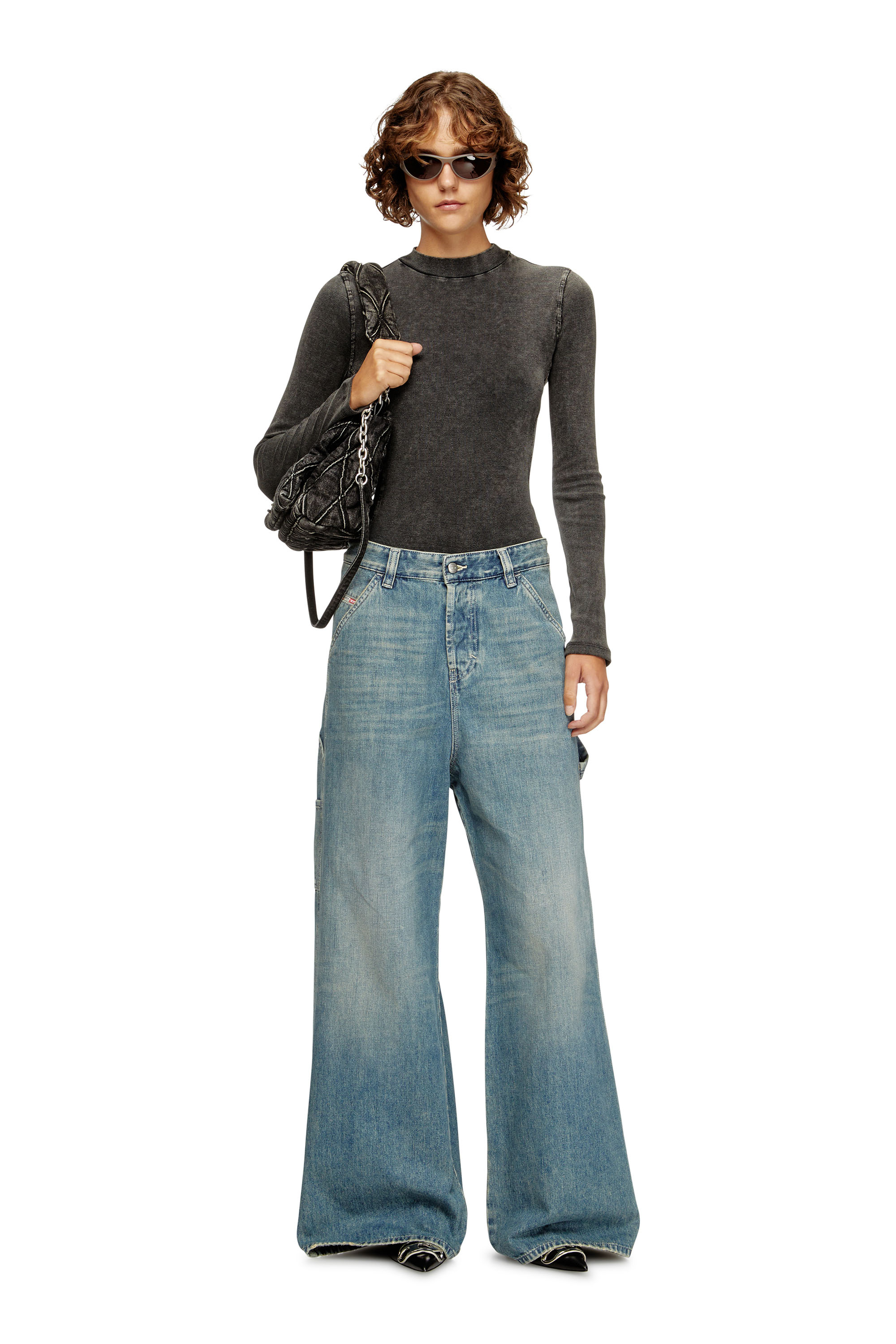 Diesel - Woman's Relaxed Jeans 1996 D-Sire 068SK, Light Blue - 1