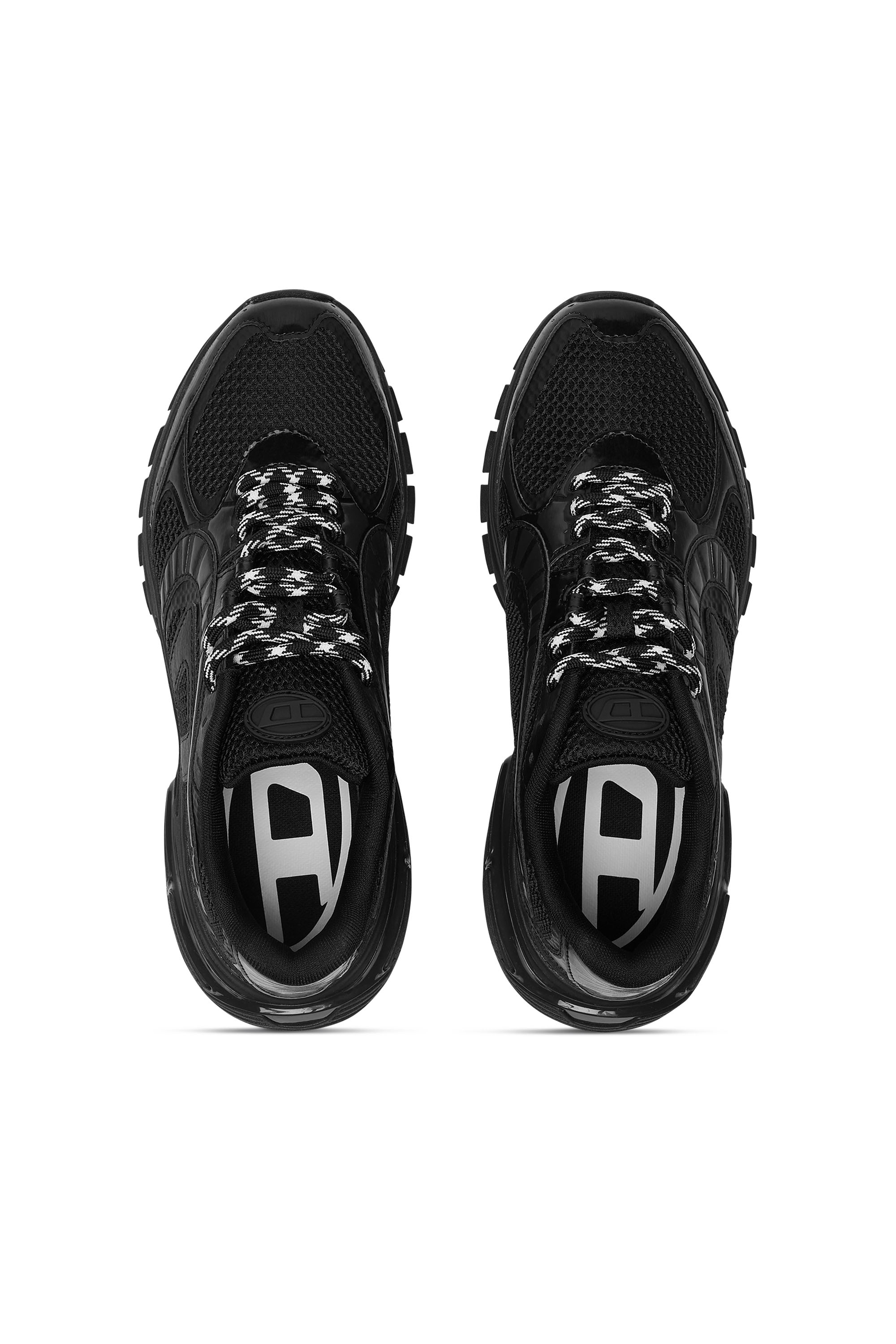 Diesel - S-PRO-V-DENSE LOW, Man's S-Pro-V-Dense-Mesh sneakers with Oval D logo in Black - 4