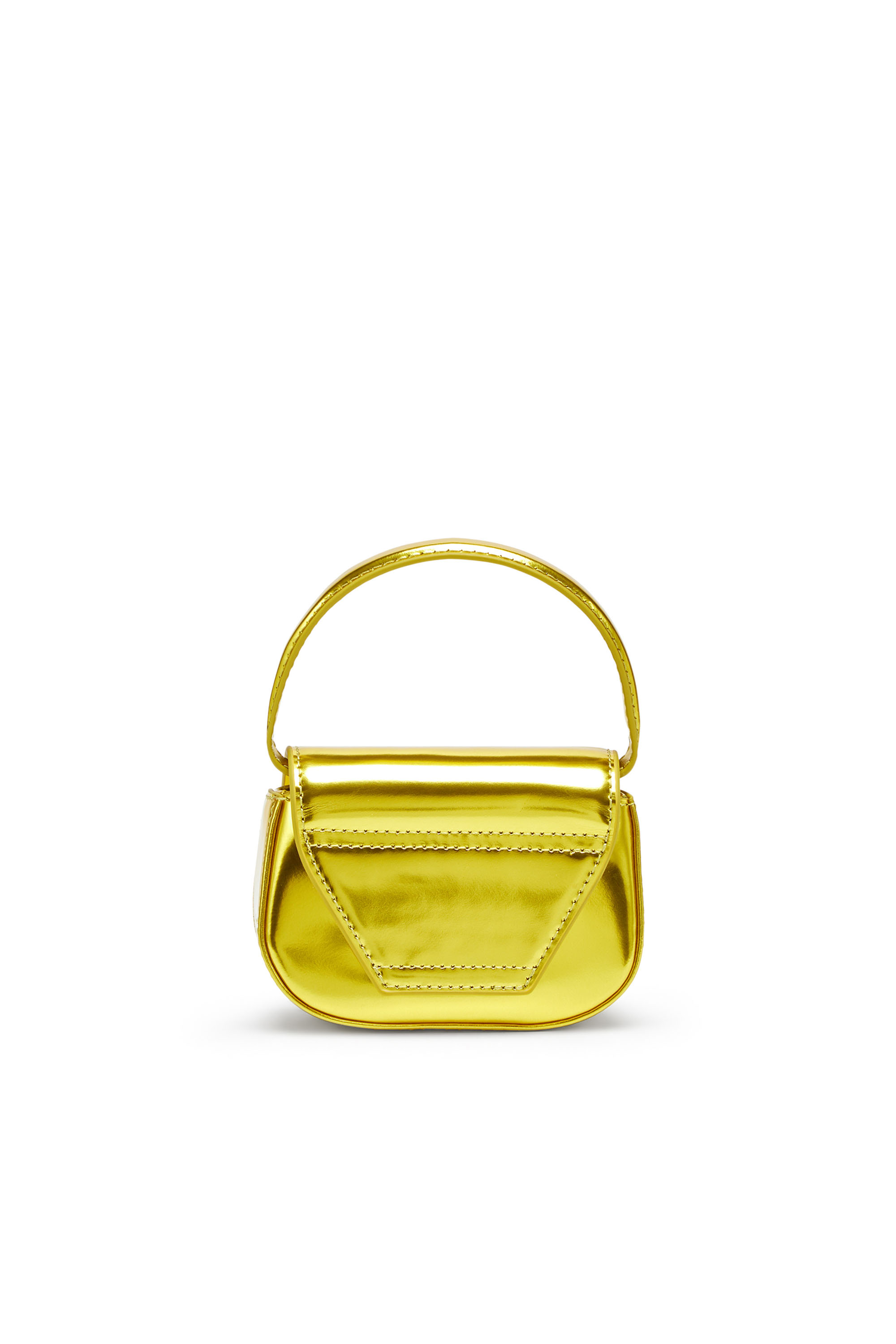 Diesel - 1DR-XS-S, Woman's 1DR-XS-S-Iconic mini bag in mirrored leather in Yellow - 2