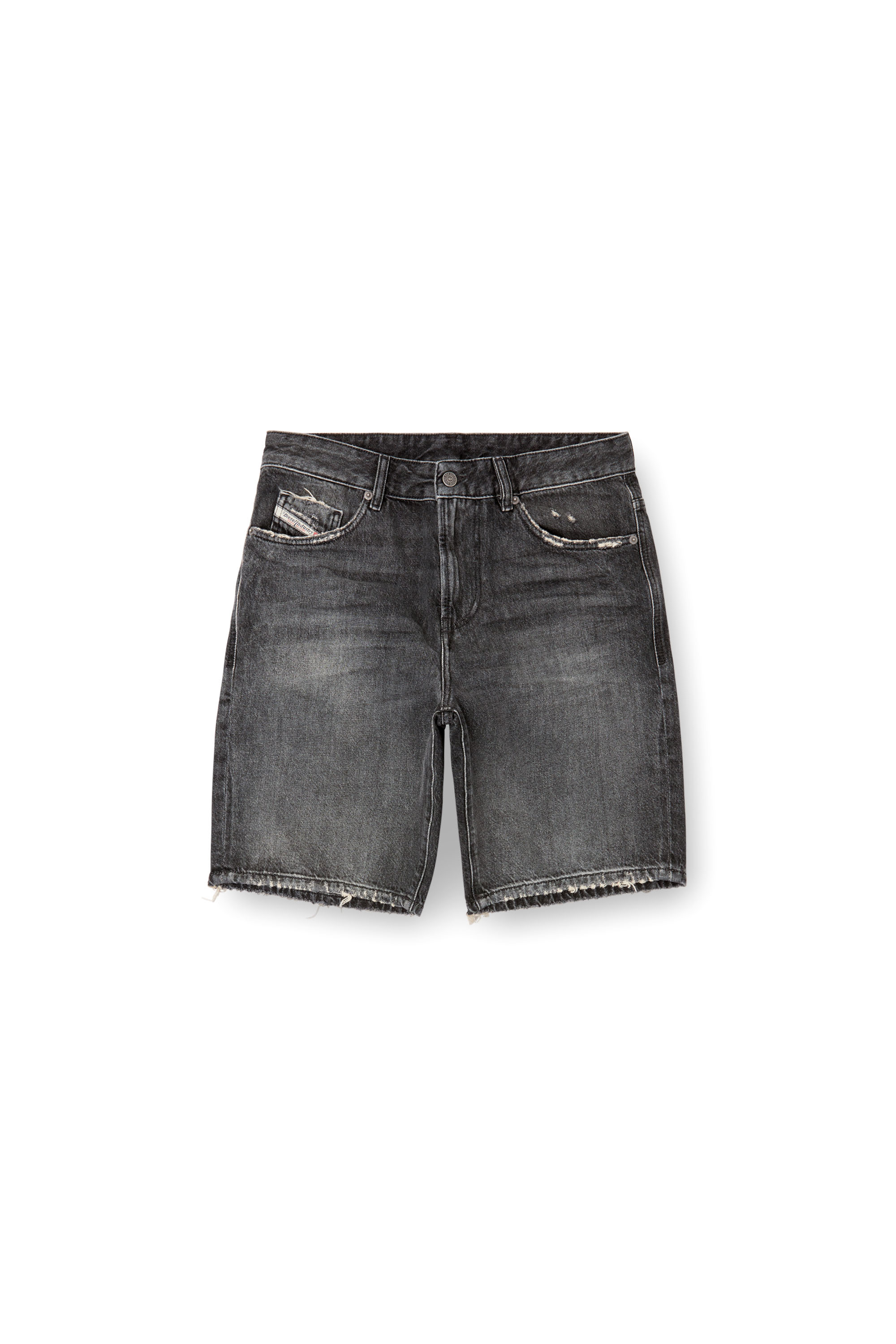 Diesel - D-FIN, Man's Slim denim shorts in Black - 3