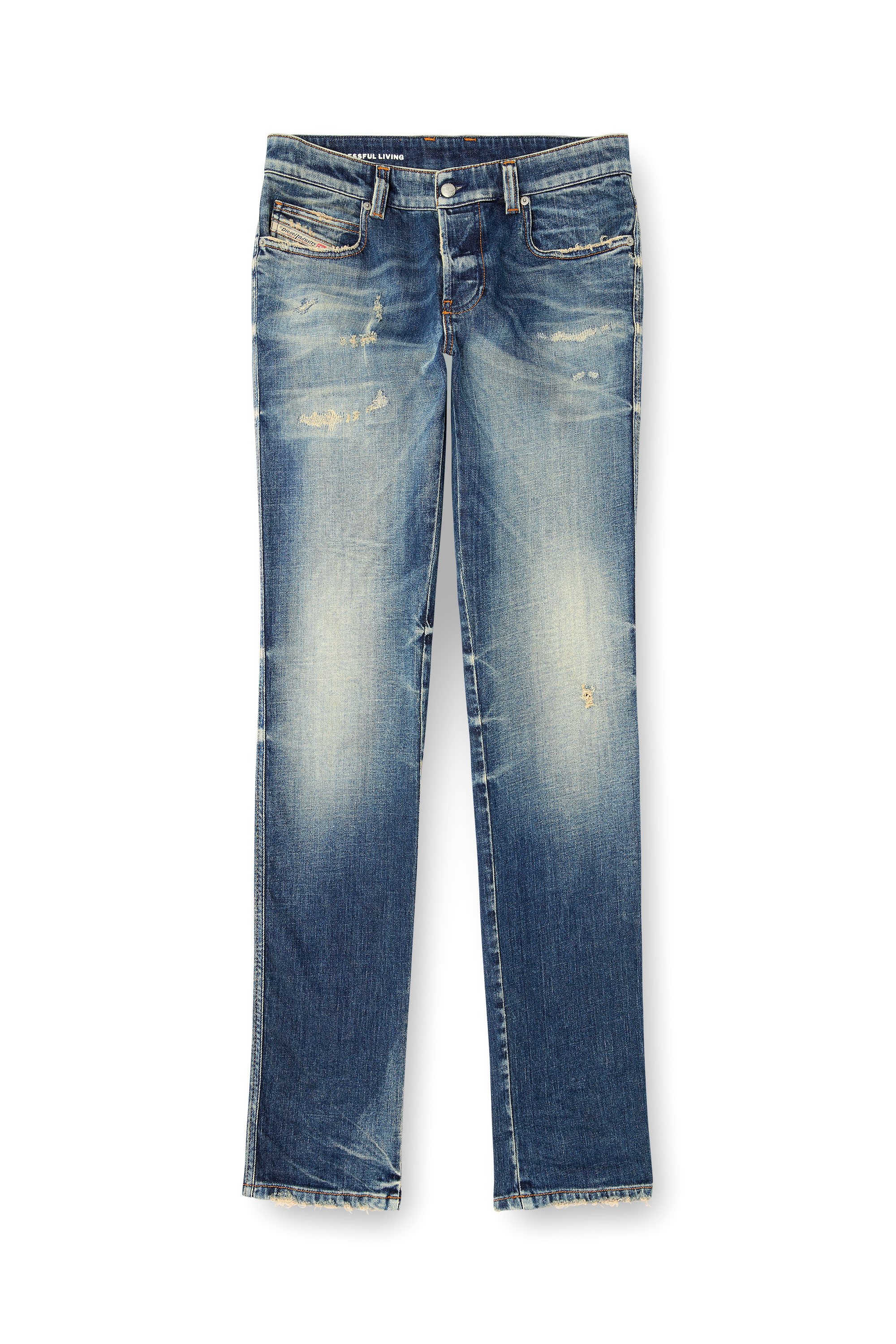 Diesel - Man's Slim Jeans 1993 D-Vyl 09M55, Dark Blue - 2