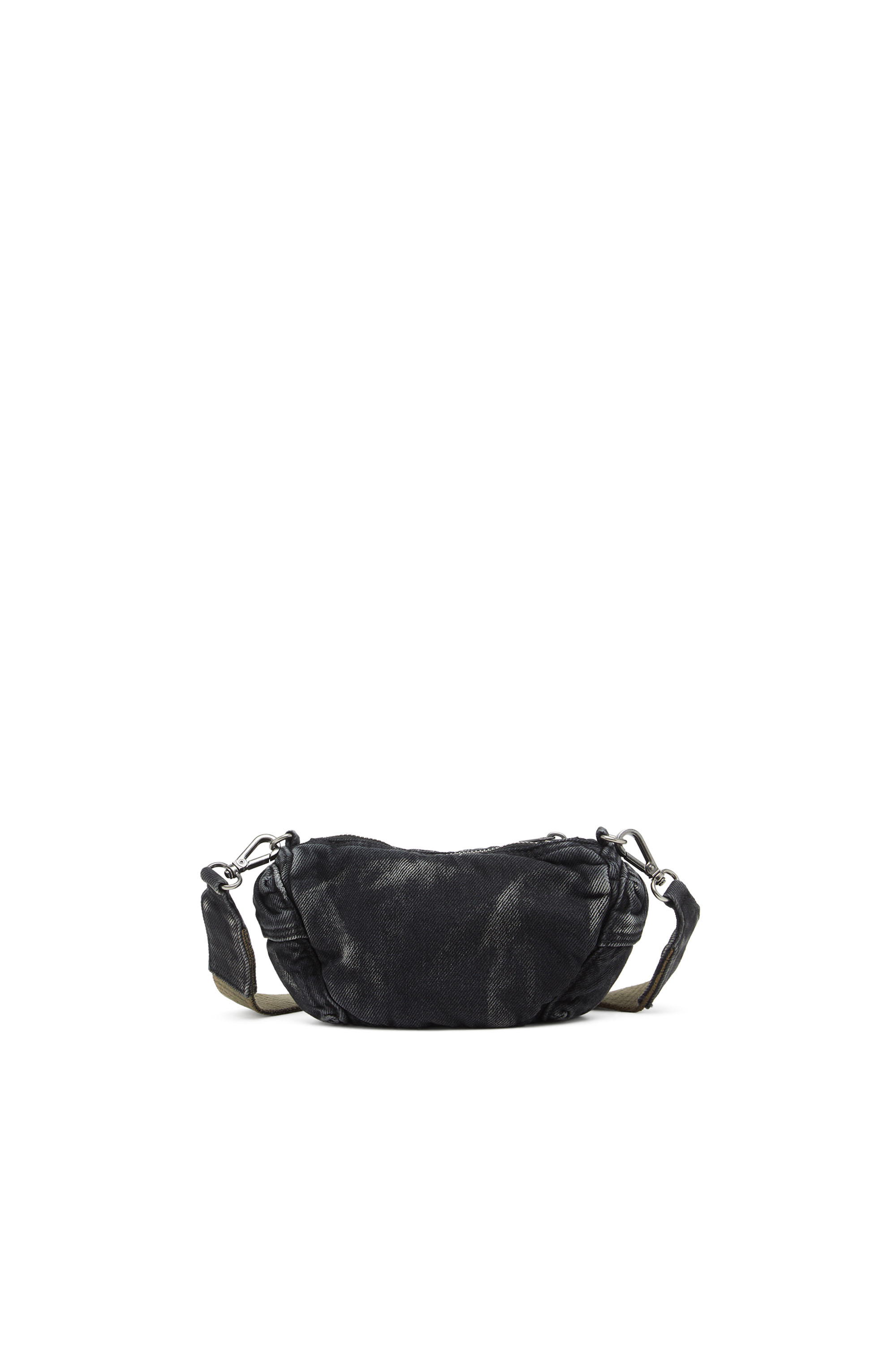 Diesel - MULTI-PKTS CROSSBODY XS X, Unisex's Multi-Pkts - Small bag in washed denim in Dark grey - 2