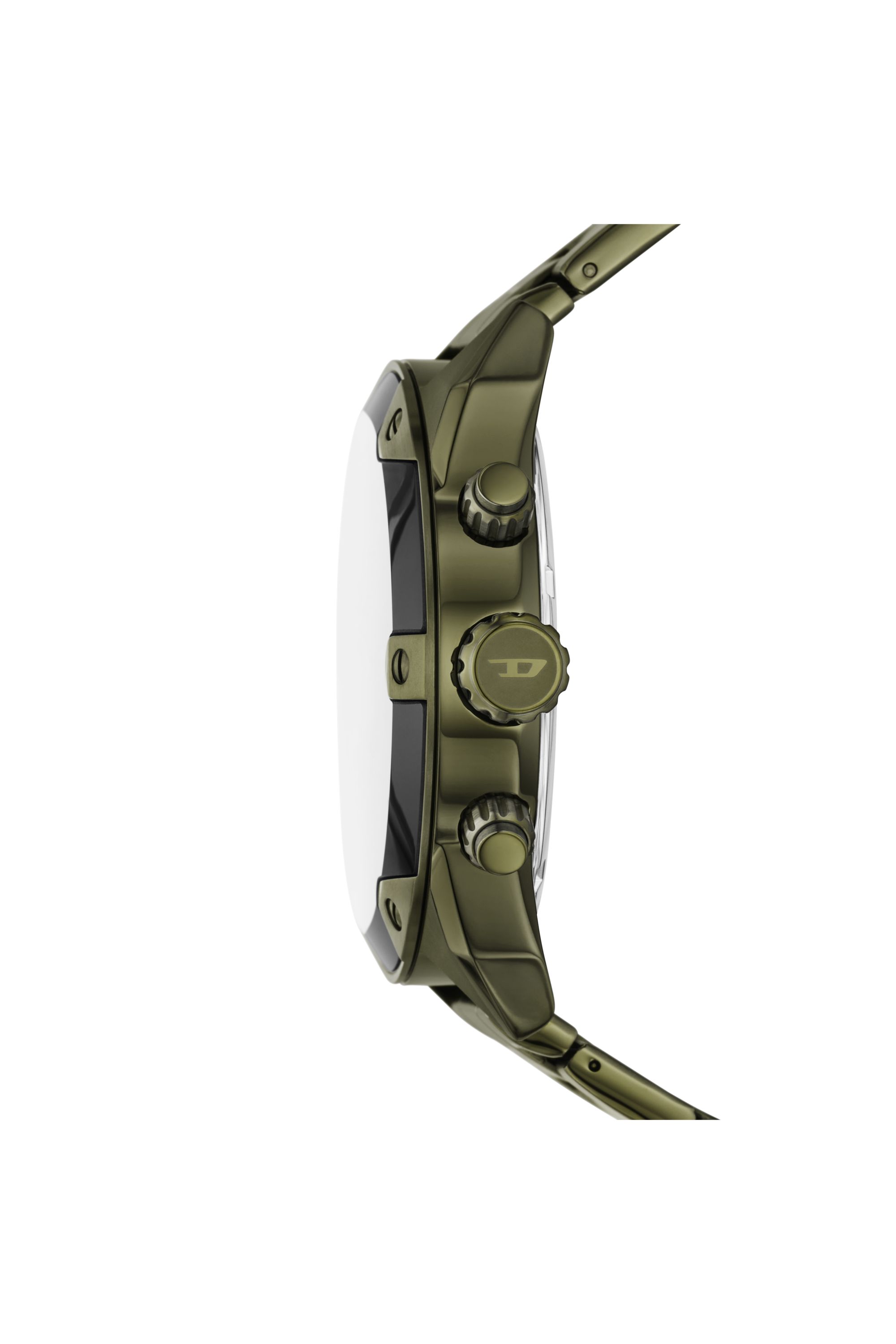 Diesel - DZ4670 WATCH, Man's Spiked Green Stainless Steel Watch in Green - 3