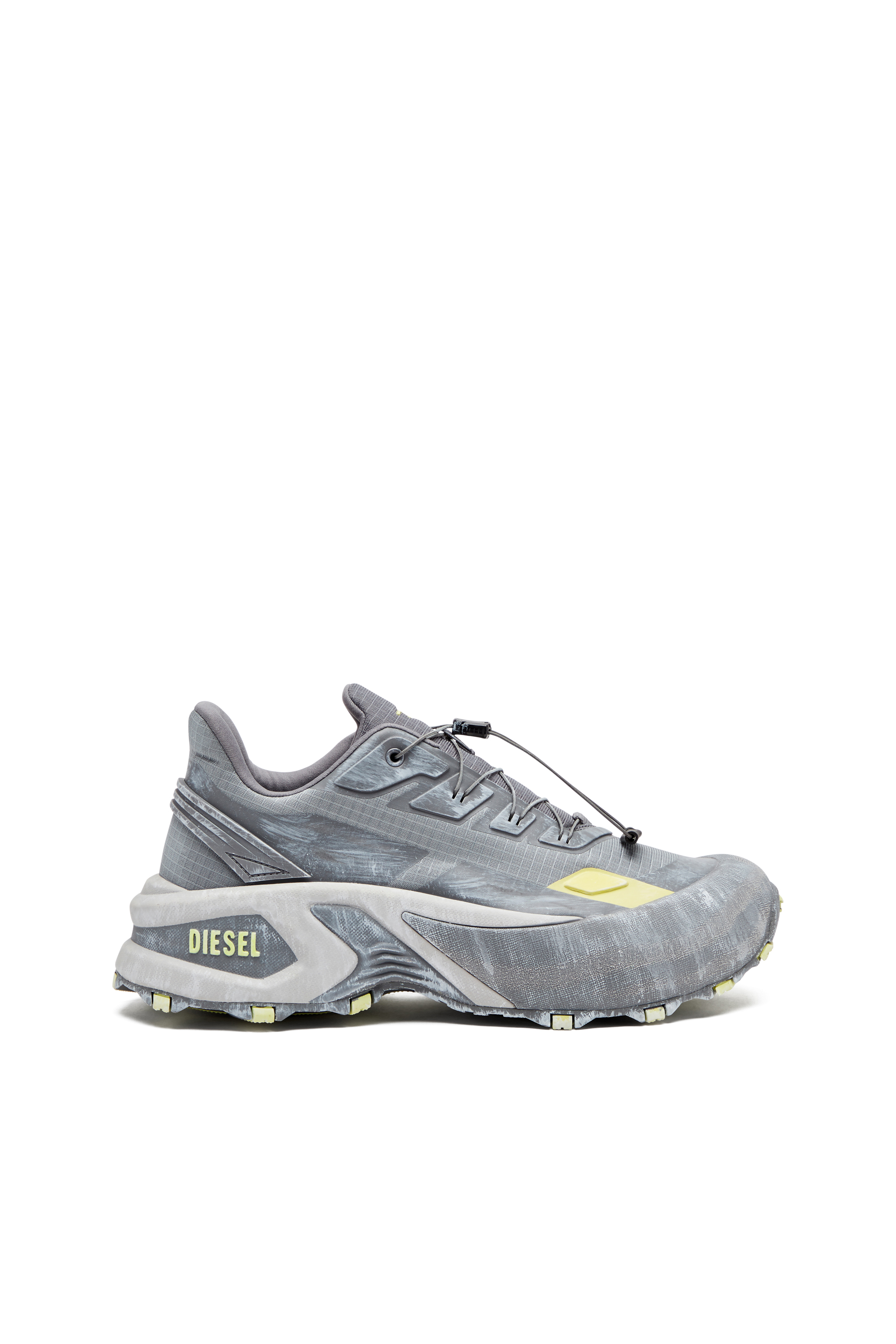 Diesel - D-CAGE RUNNER, Man's D-Cage Runner-Sneaker in Grey/Yellow - 1