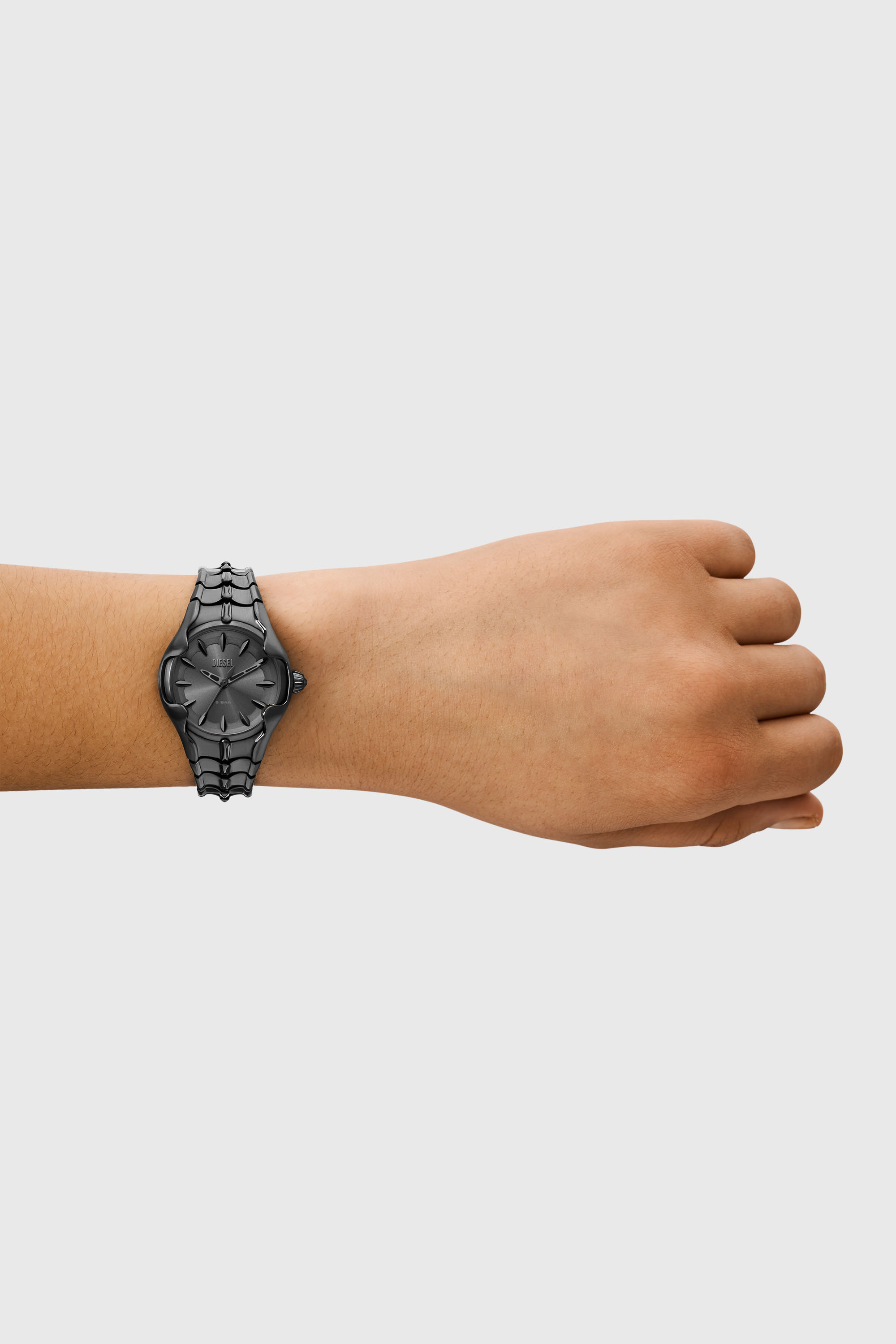 Diesel - DZ5603, Woman's Vert three-hand gunmetal stainless steel watch in Dark grey - 4