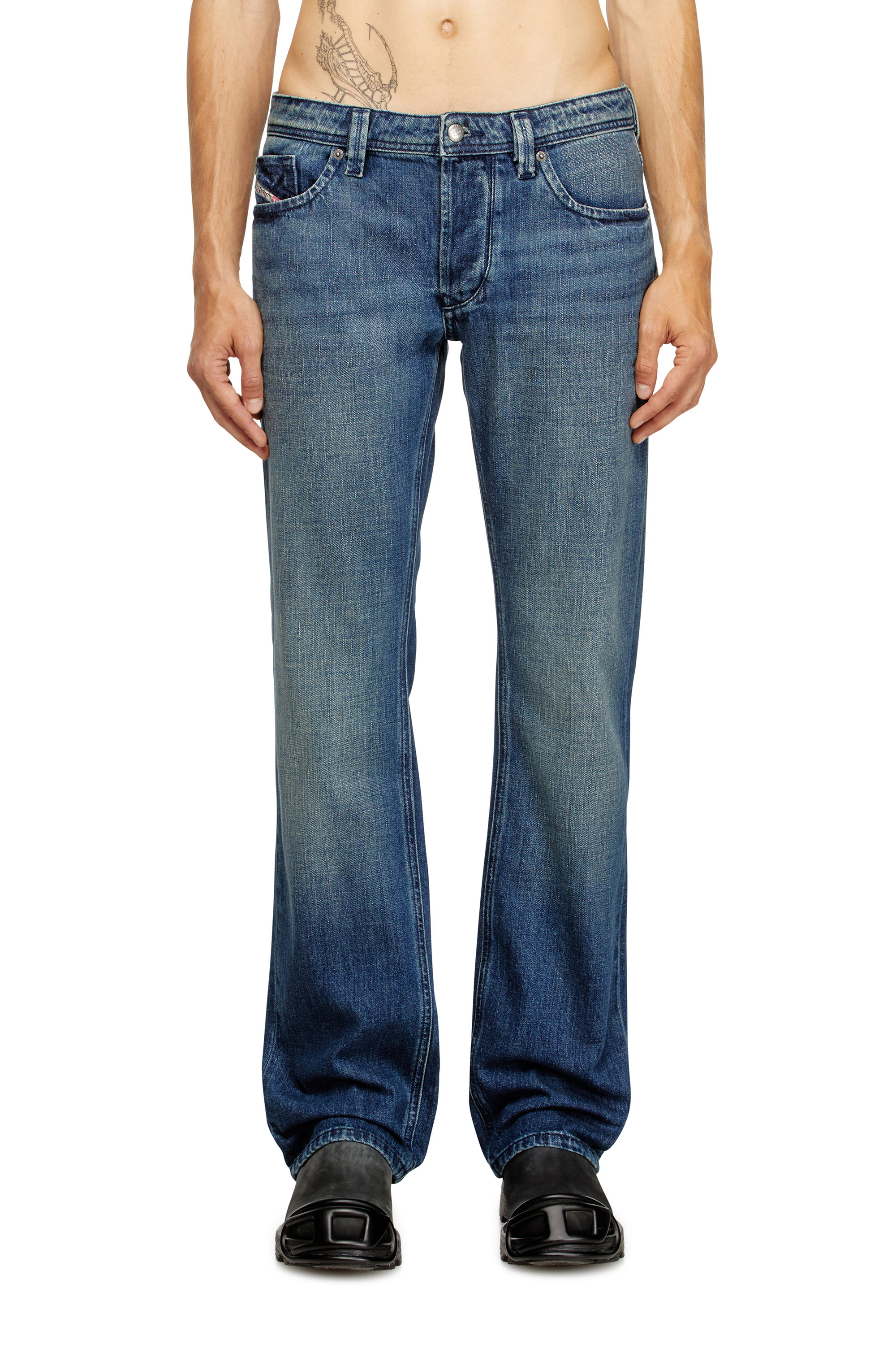 Diesel - Man's Regular Jeans 1985 Larkee 0DBDS, Dark Blue - 3