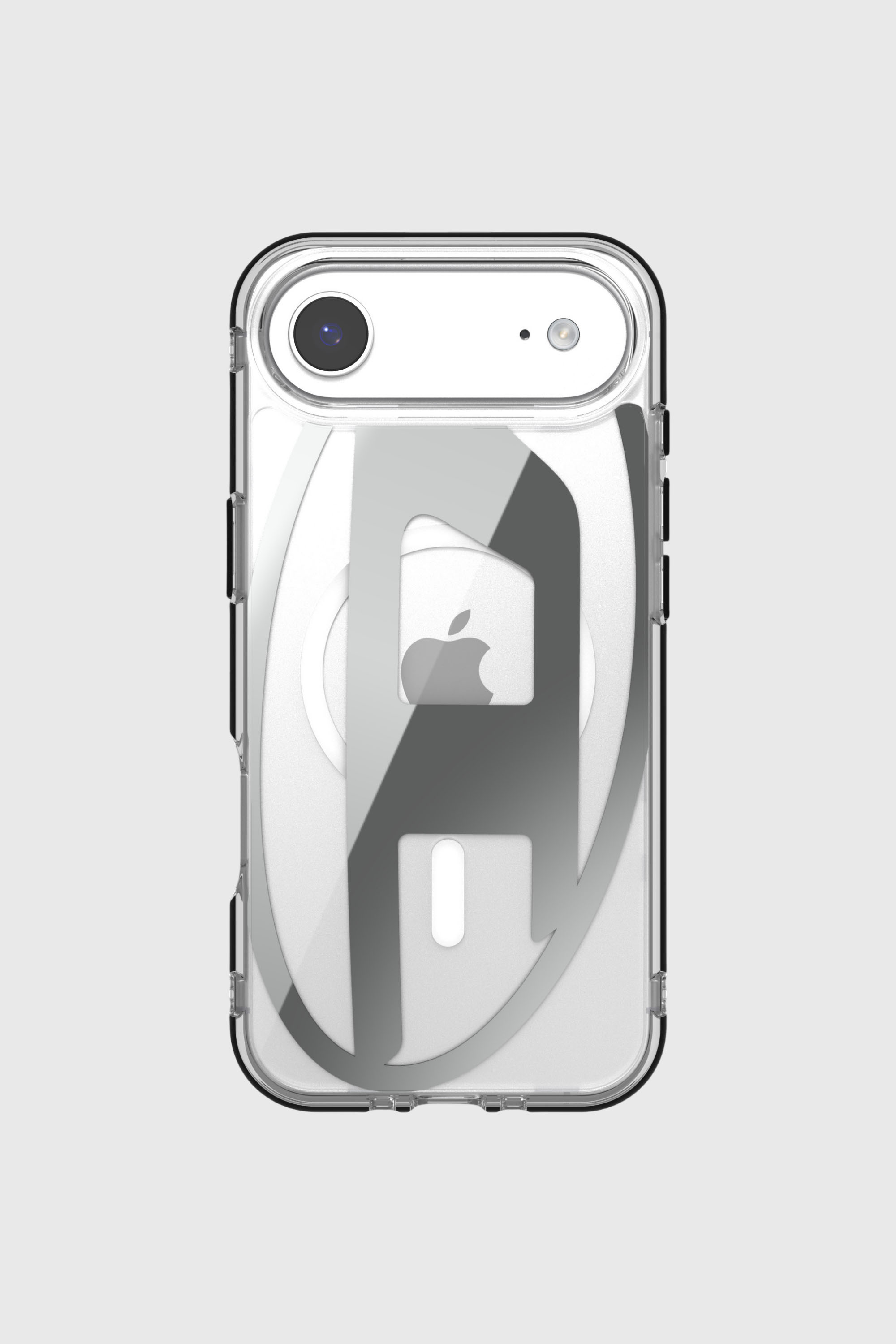 Diesel - 60412 AOP CASE, Unisex's Oval D metallic case with magsafe for iPhone 17 Air in Grey - 2