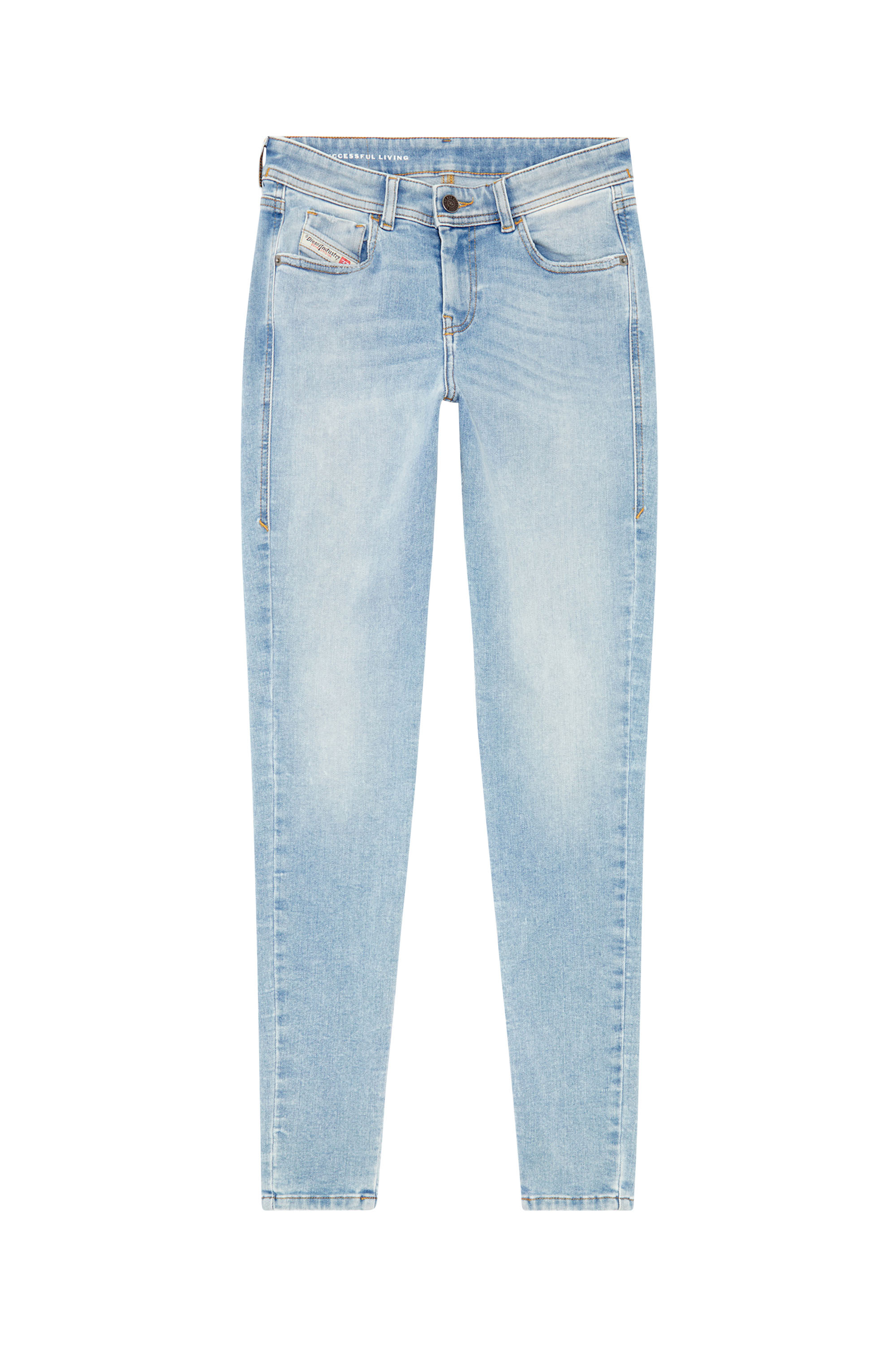 Diesel - Woman Super skinny Jeans 2017 Slandy 09J13, Light Blue - Image 5