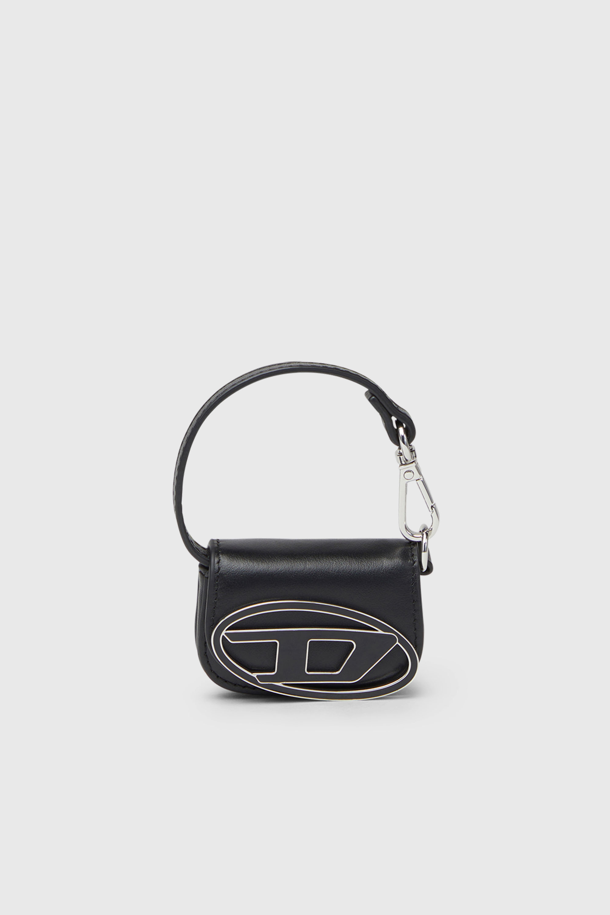 Diesel - 1DR MICRO, Woman's Leather bag charm in Black - 1