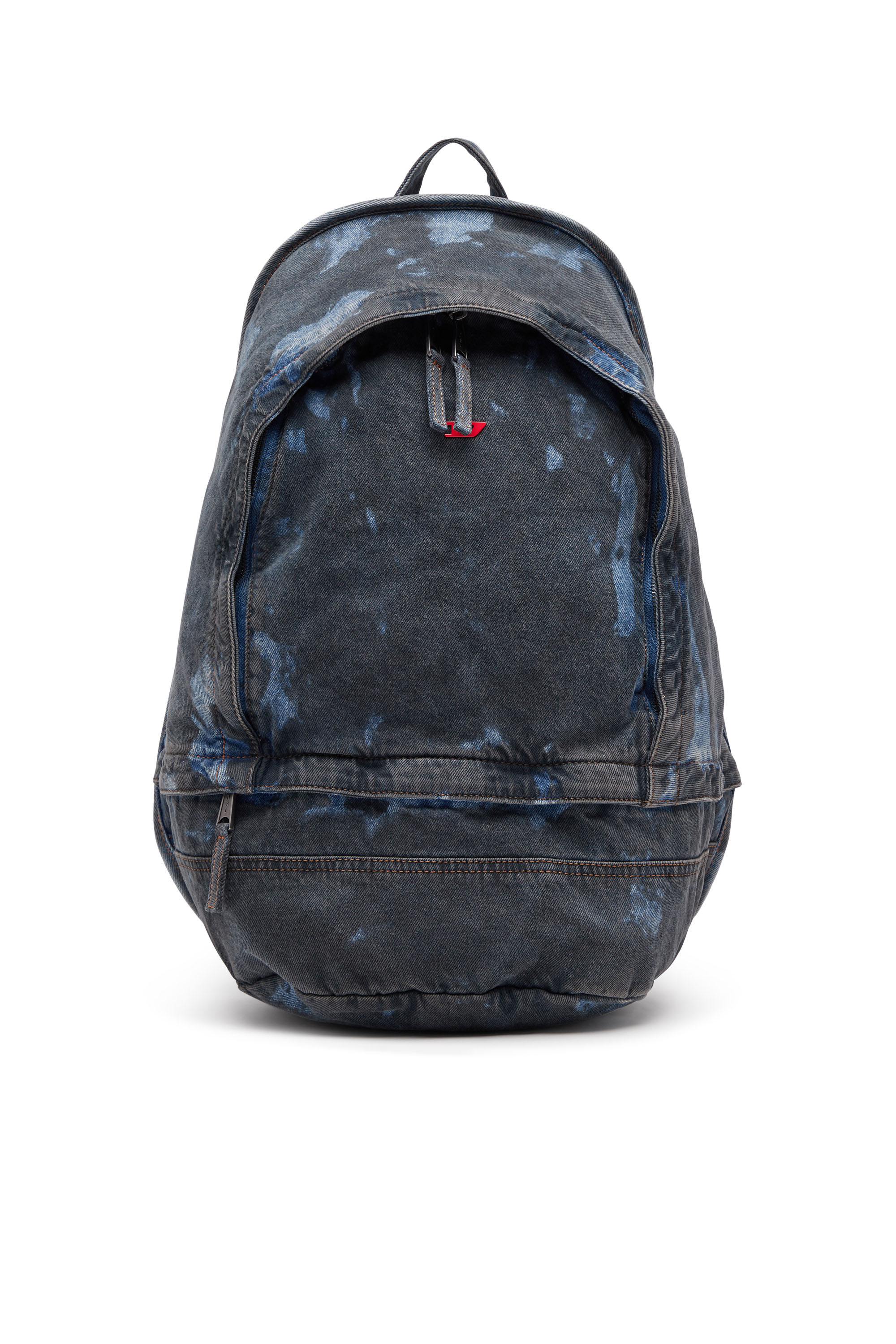 Diesel - RAVE BACKPACK, Unisex Rave-Backpack in coated denim in Blue - Image 1