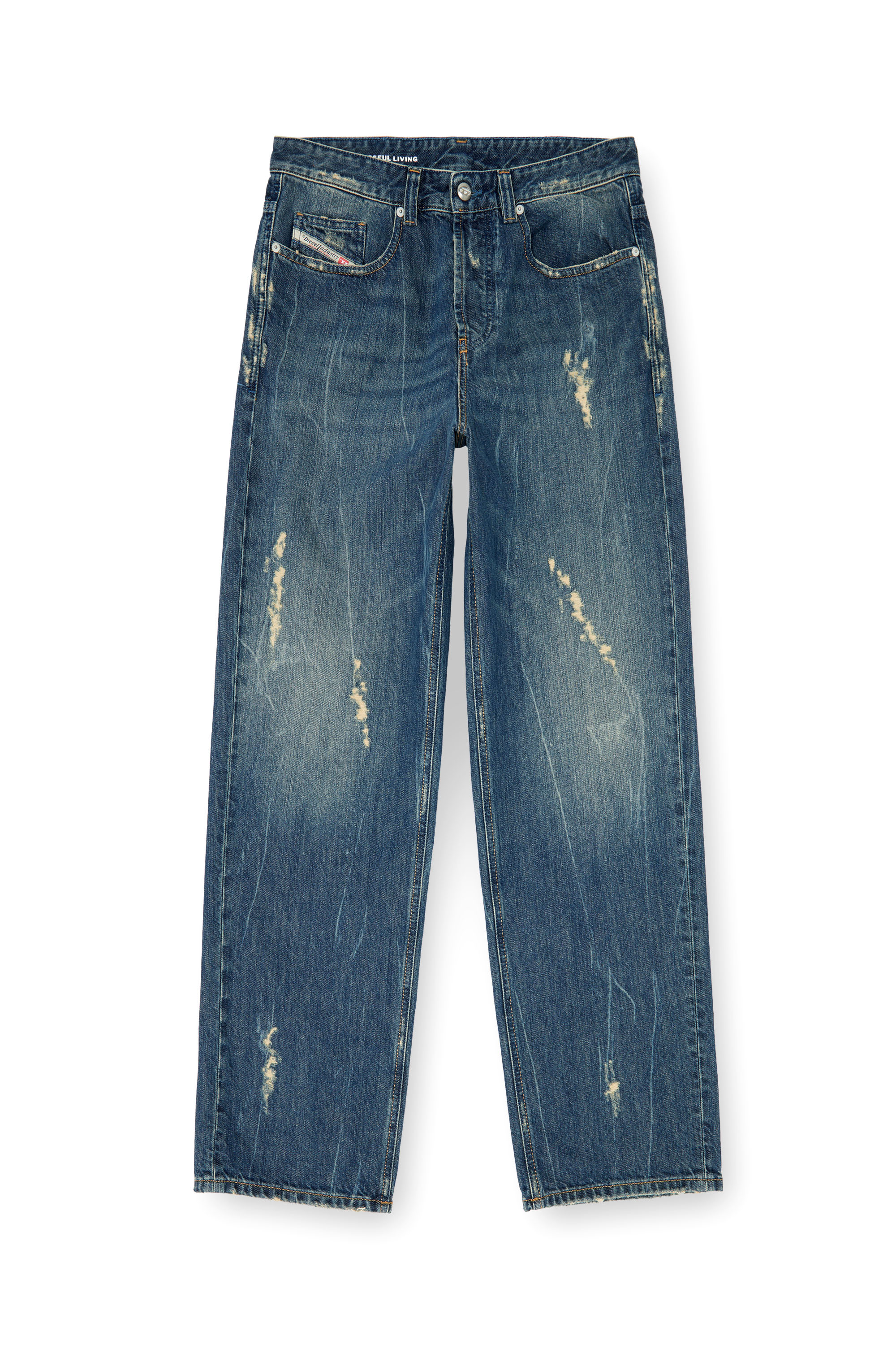 Diesel - Man's Relaxed Jeans 2001 D-Macro 09Q28, Medium blue - 6