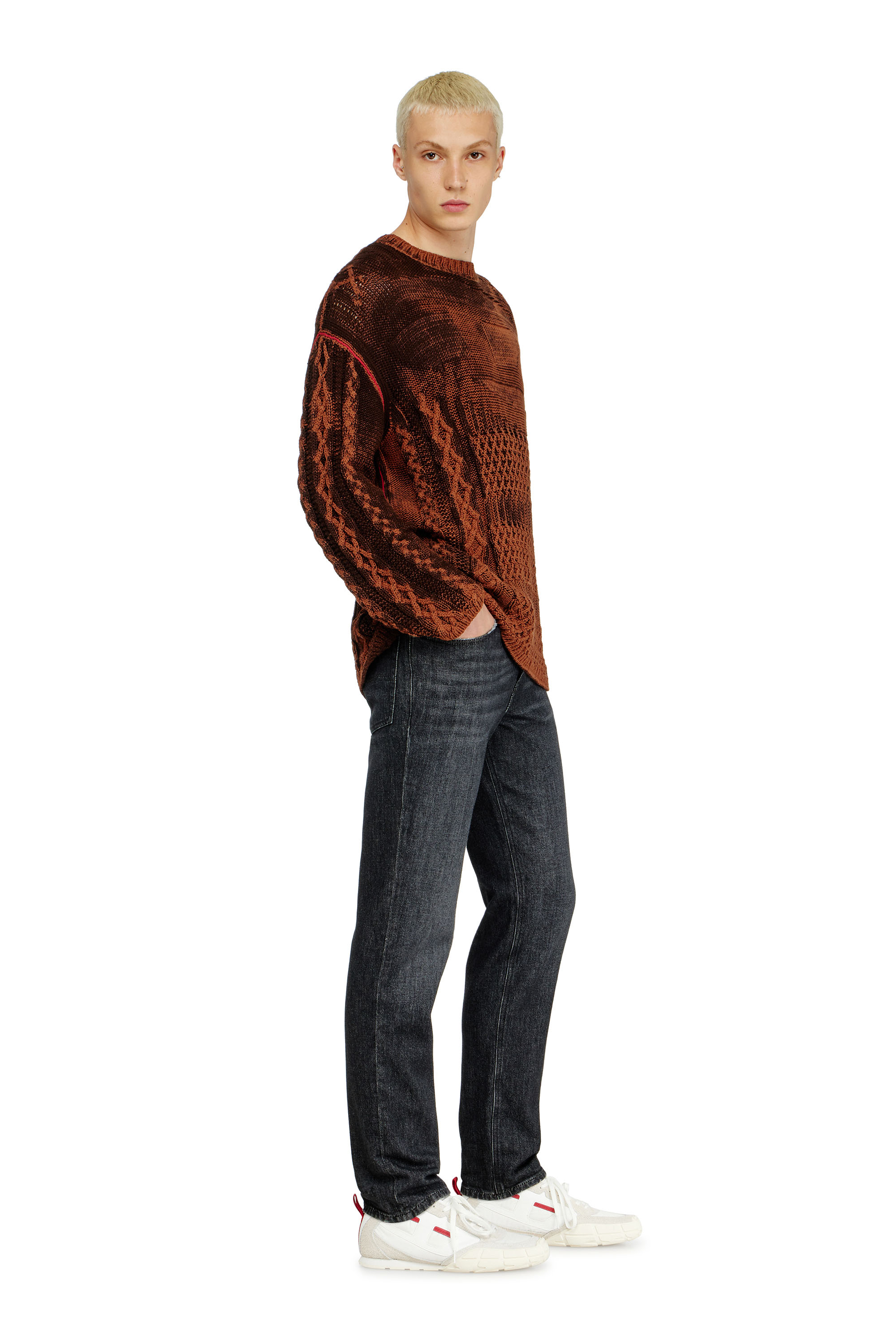 Diesel - Man's Regular Jeans 2023 D-Finitive 09P79, Black/Dark grey - 4