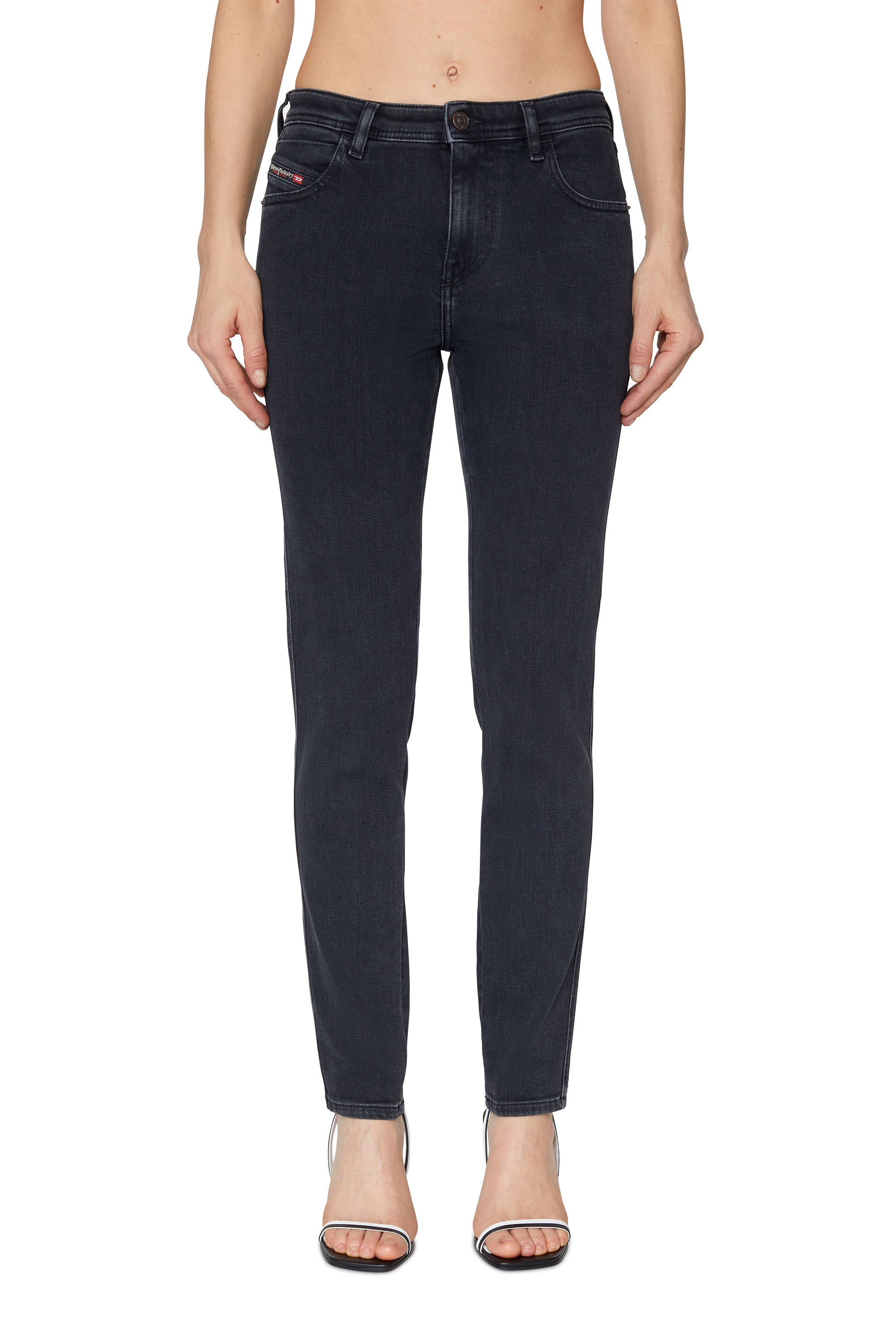 Diesel - Skinny Jeans 2015 Babhila Z870G, Black/Dark grey - Image 2