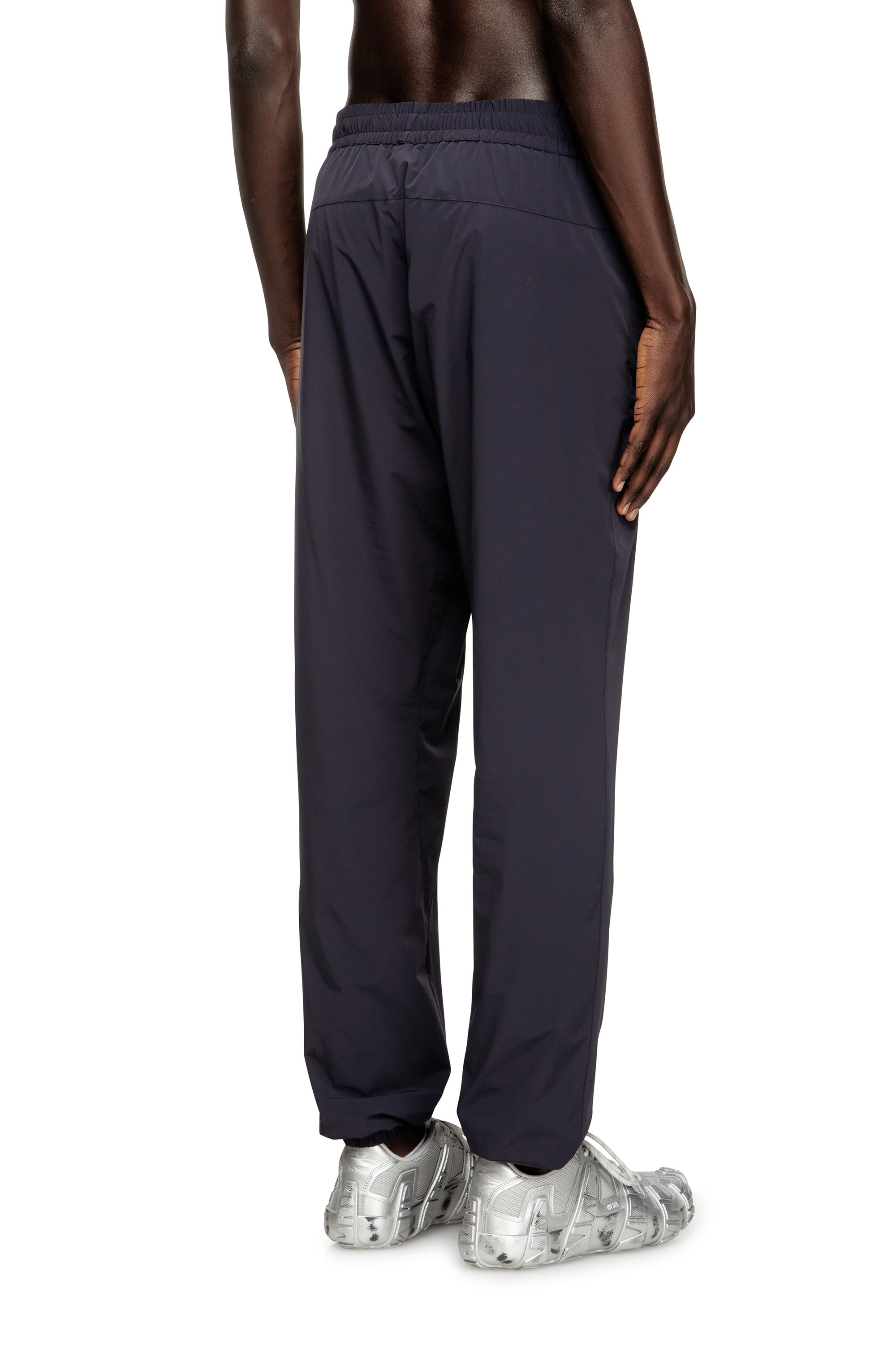 Diesel - P-ARDO-LONG, Man's Trousers in bi-stretch nylon in Dark Blue - 4