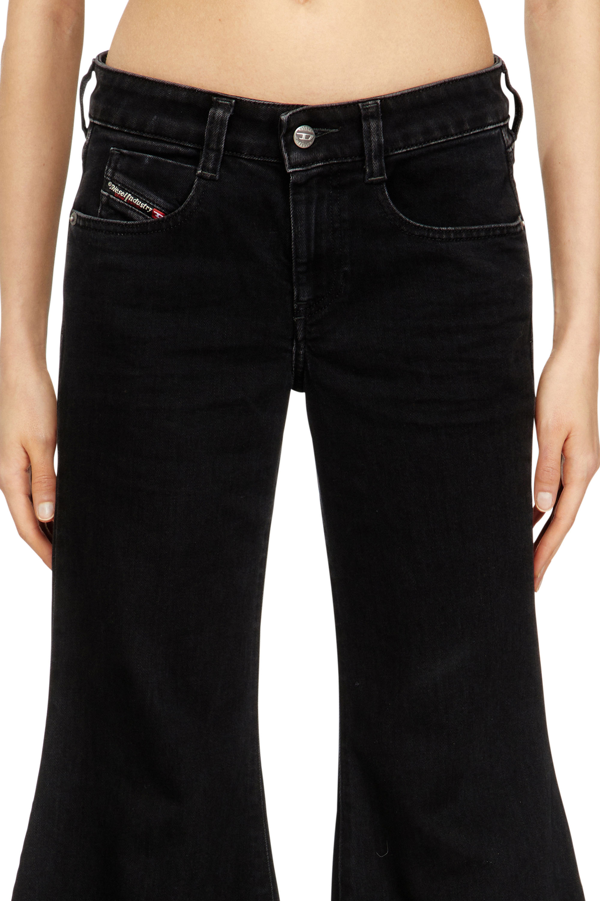 Diesel - Woman's Flare Jeans 1970 D-Bleess 09N89, Black/Dark grey - 4
