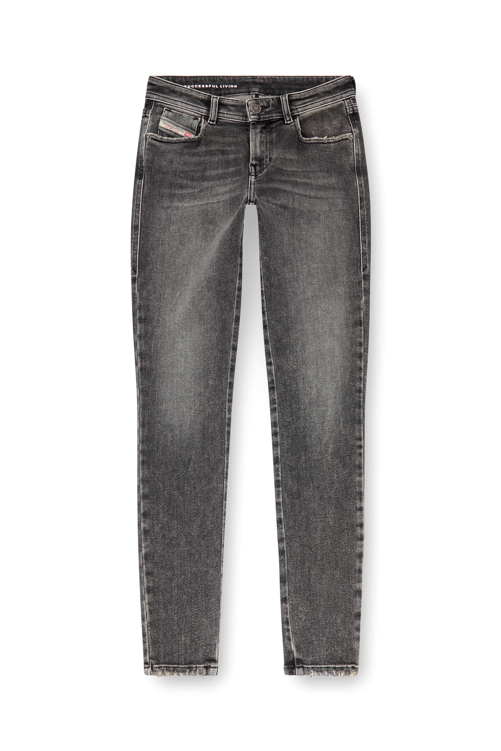 Diesel - Woman Super skinny Jeans 2017 Slandy 09J07, Dark grey - Image 5