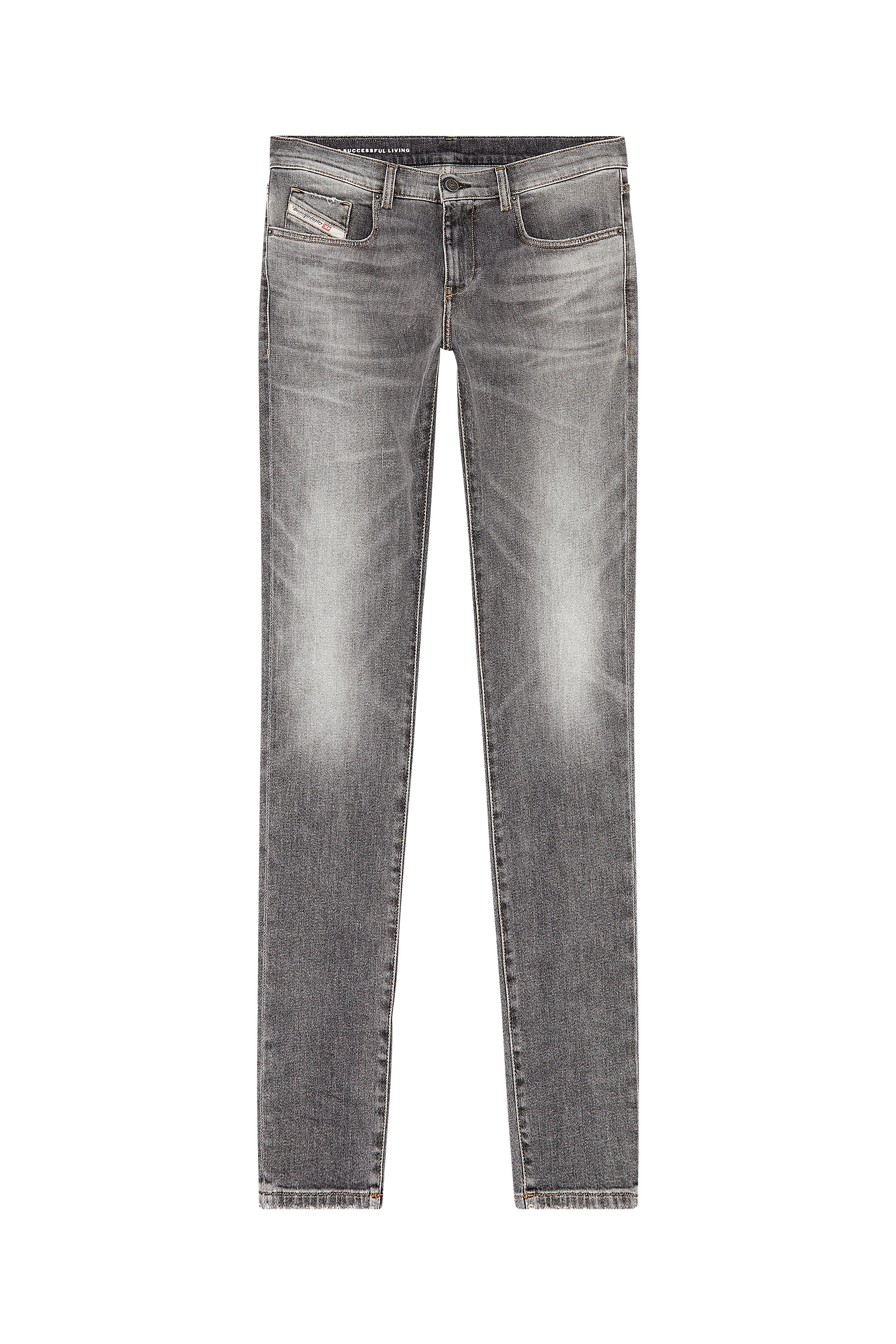 Diesel - Man Slim Jeans 2019 D-Strukt 09H44, Grey - Image 3