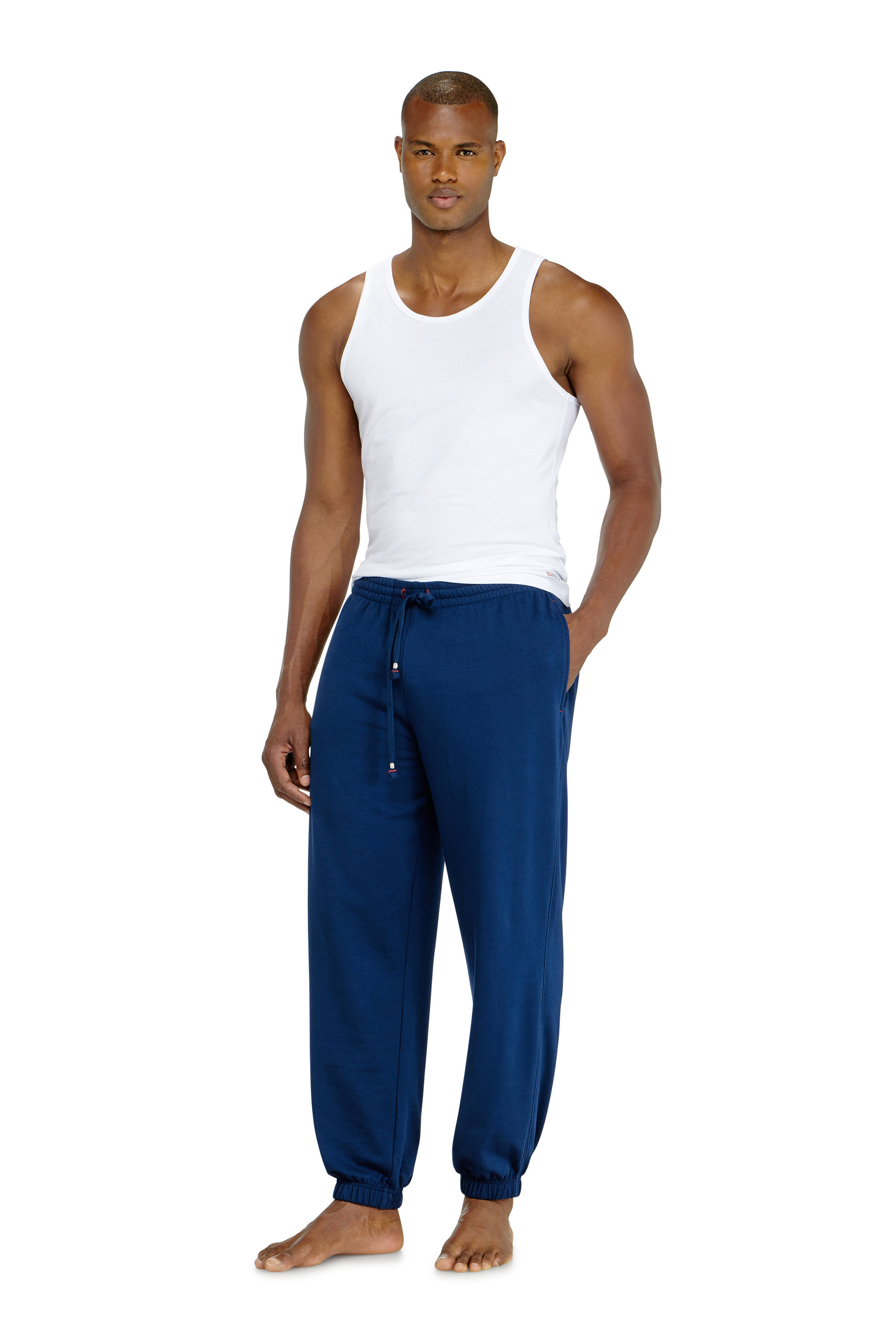 Diesel - LENNY-D-CORE, Man's Sweatpants in peached cotton blend in Blue - 1