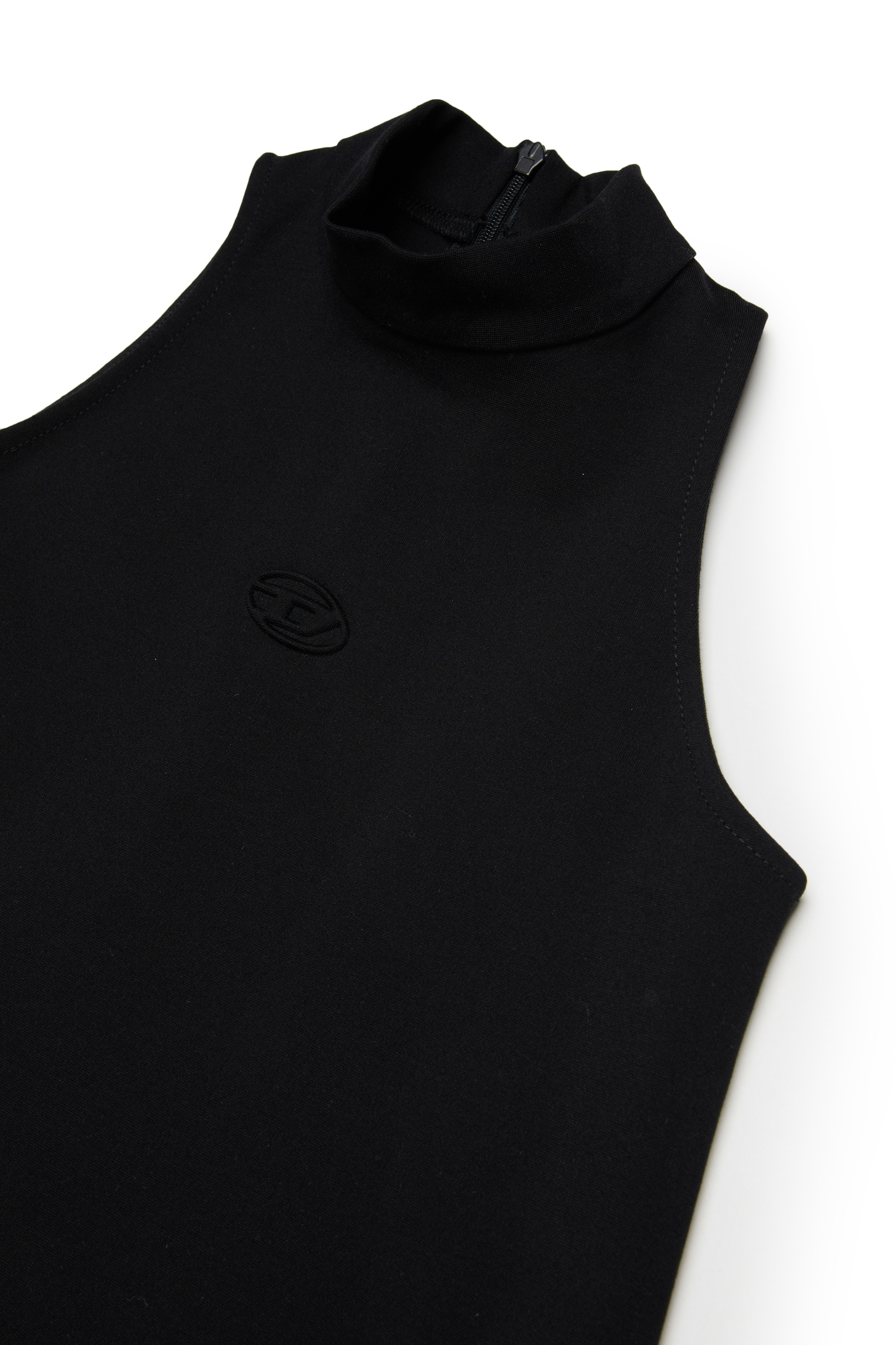 Diesel - DAMY, Woman's Fluid dress with mock neck in Black - 3