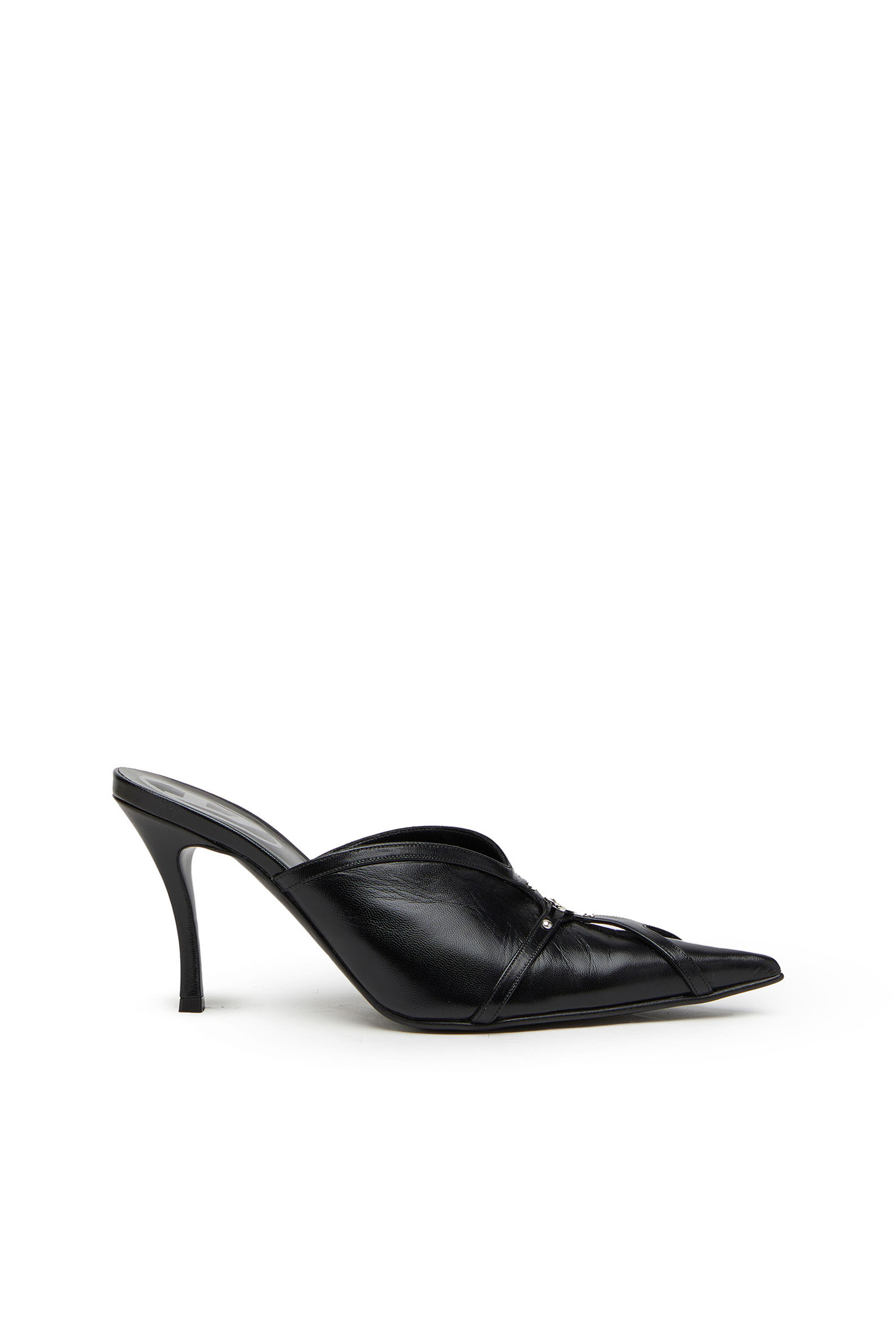 Diesel - D-ELECTRA ML, Woman D-Electra ML - Stiletto mules with cage upper in Black - Image 1