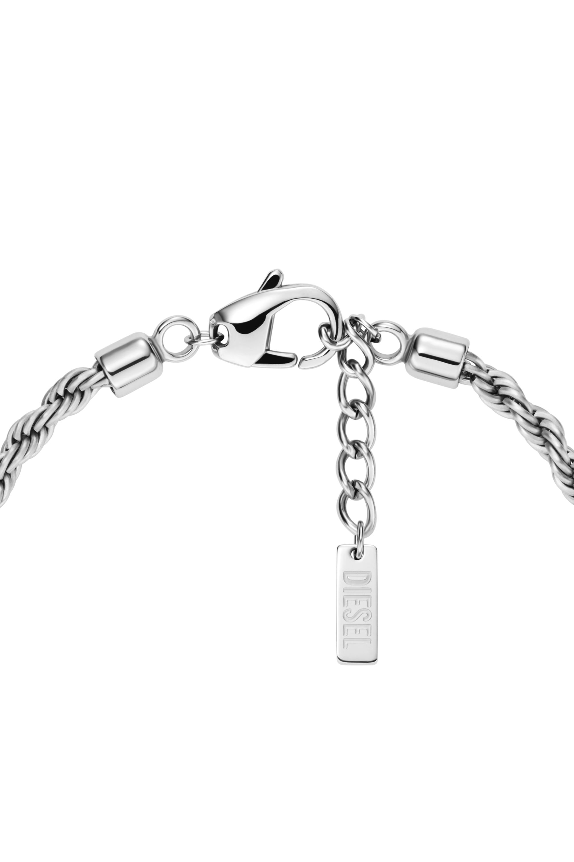 Diesel - DX1622040 JEWELLERY, Unisex's Stainless steel charm bracelet in Silver - 2