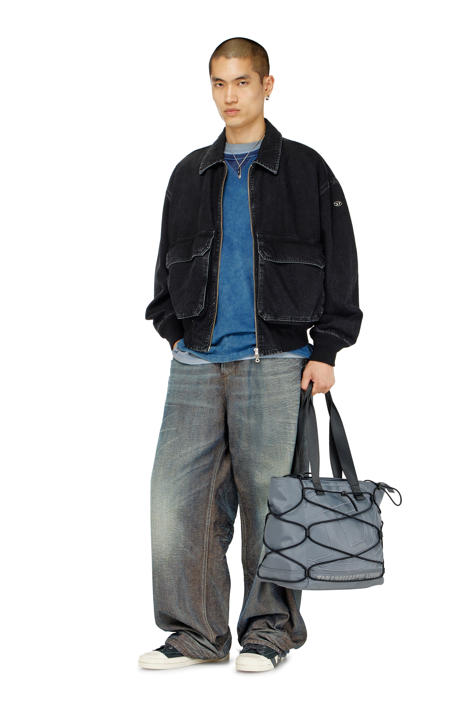 Diesel - D-KURZ, Unisex's Jacket in denim in Black - 2