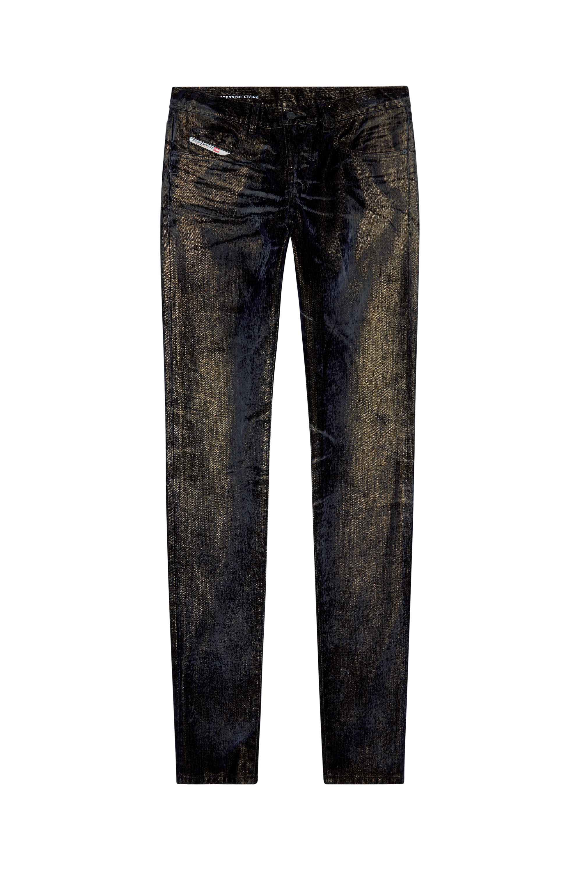 Diesel - Slim Jeans 2019 D-Strukt 09I49, Black/Dark grey - Image 5