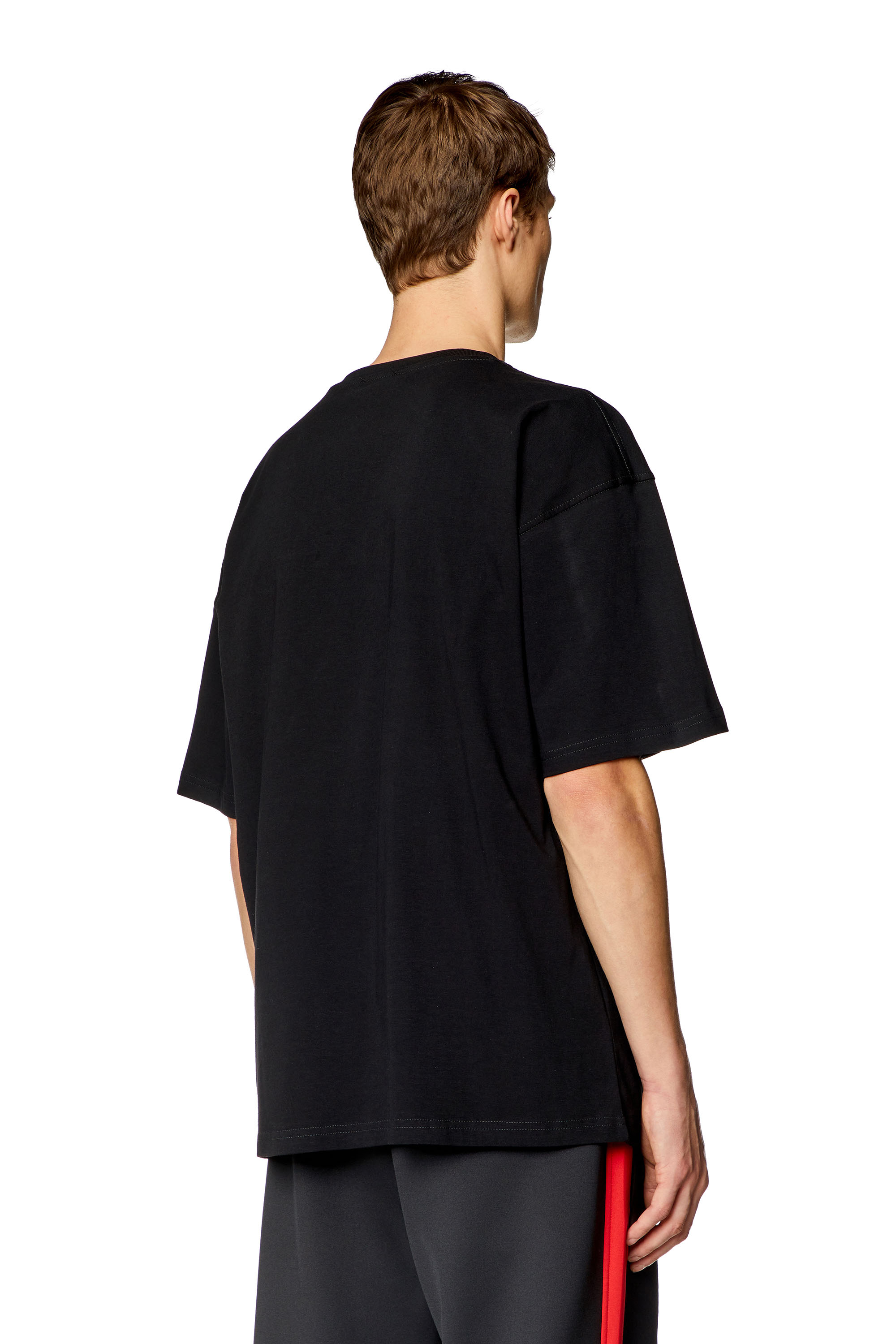 Diesel - T-BOXT, Man T-shirt with layered logos in Black - Image 4