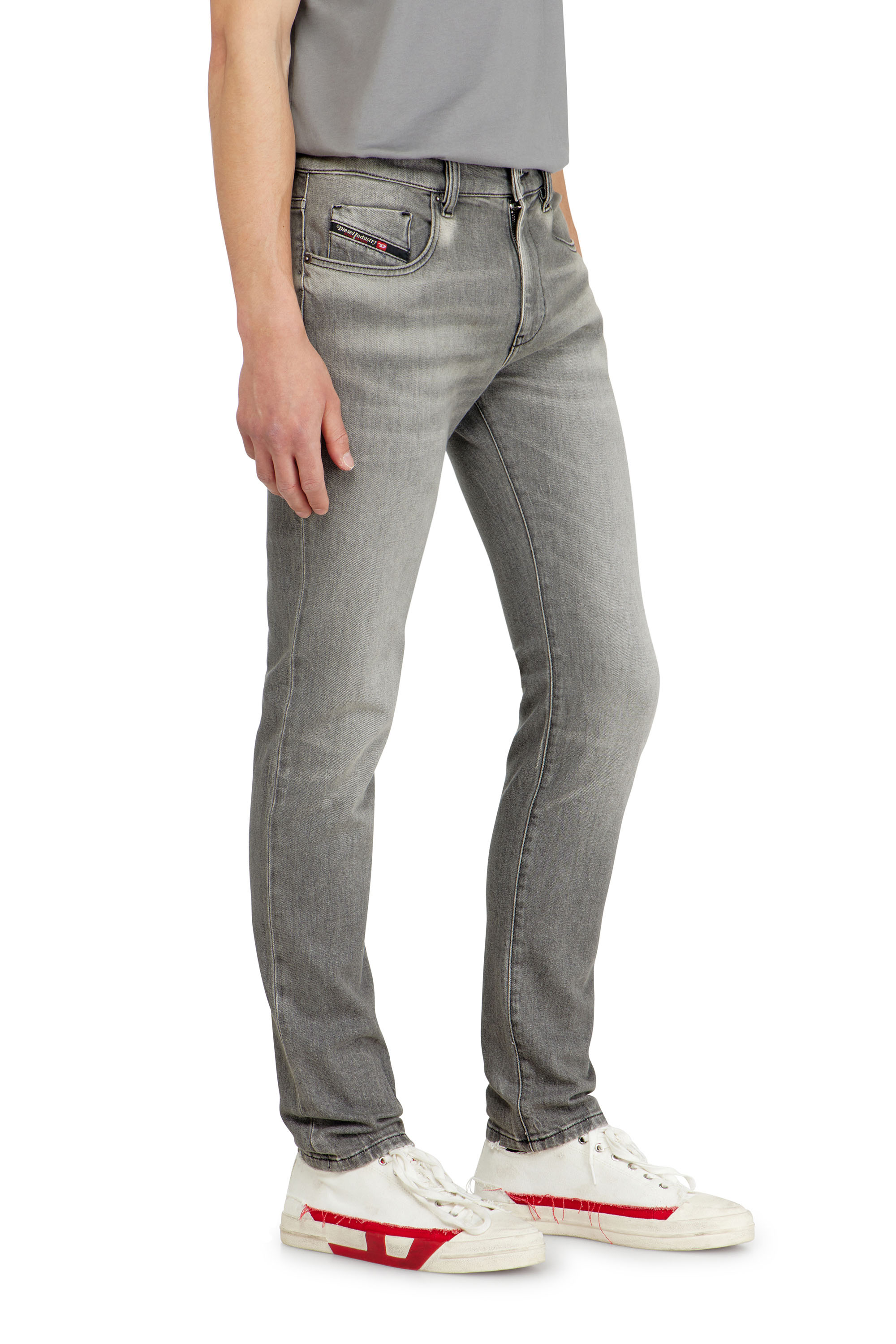 Diesel - Man's Slim Jeans 2019 D-Strukt 0KBBL, Light Grey - 7