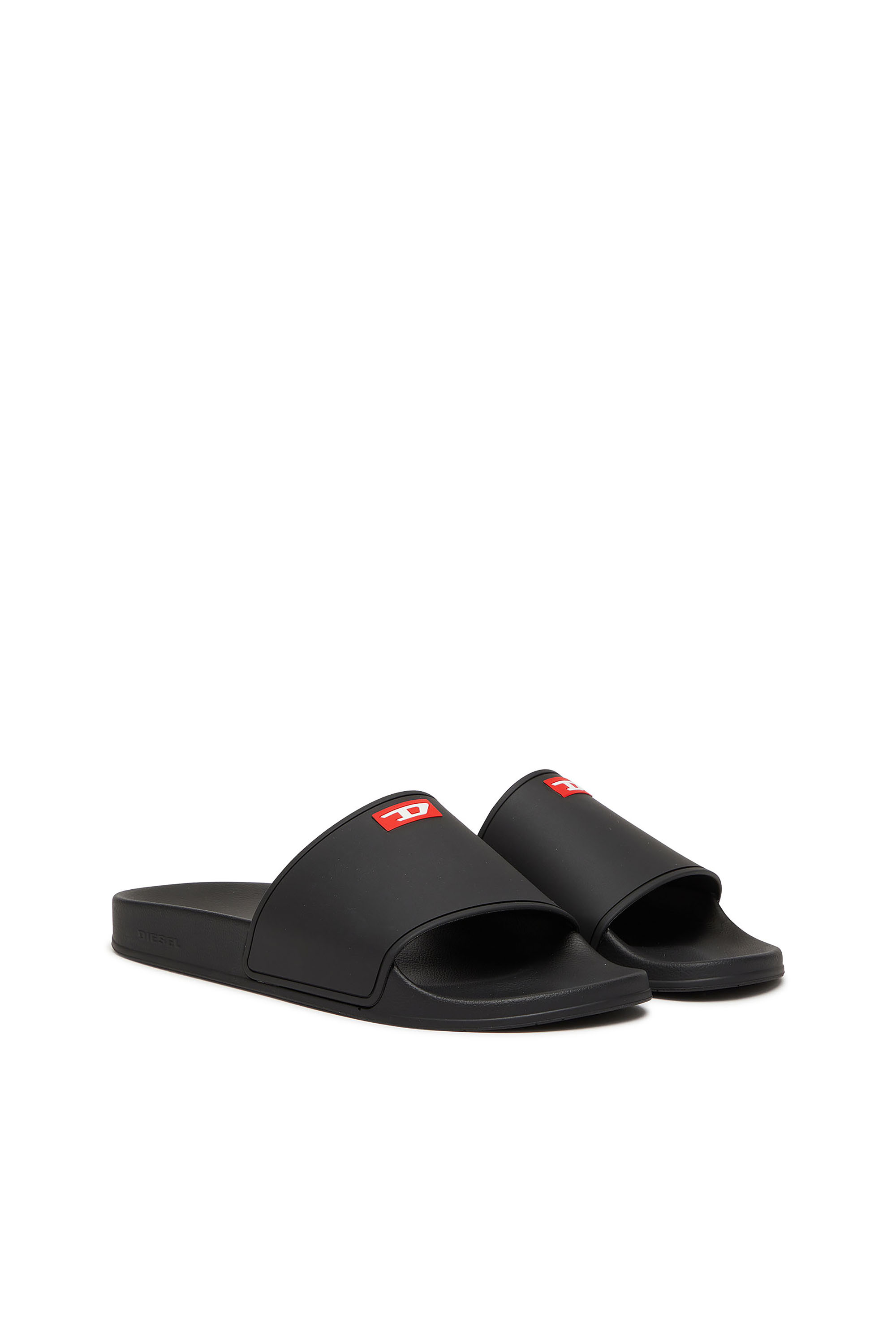 SA-SWIM, Black Diesel - SA-SWIM, Man's Sa-Swim-Rubber pool slides with D logo in Black - 2