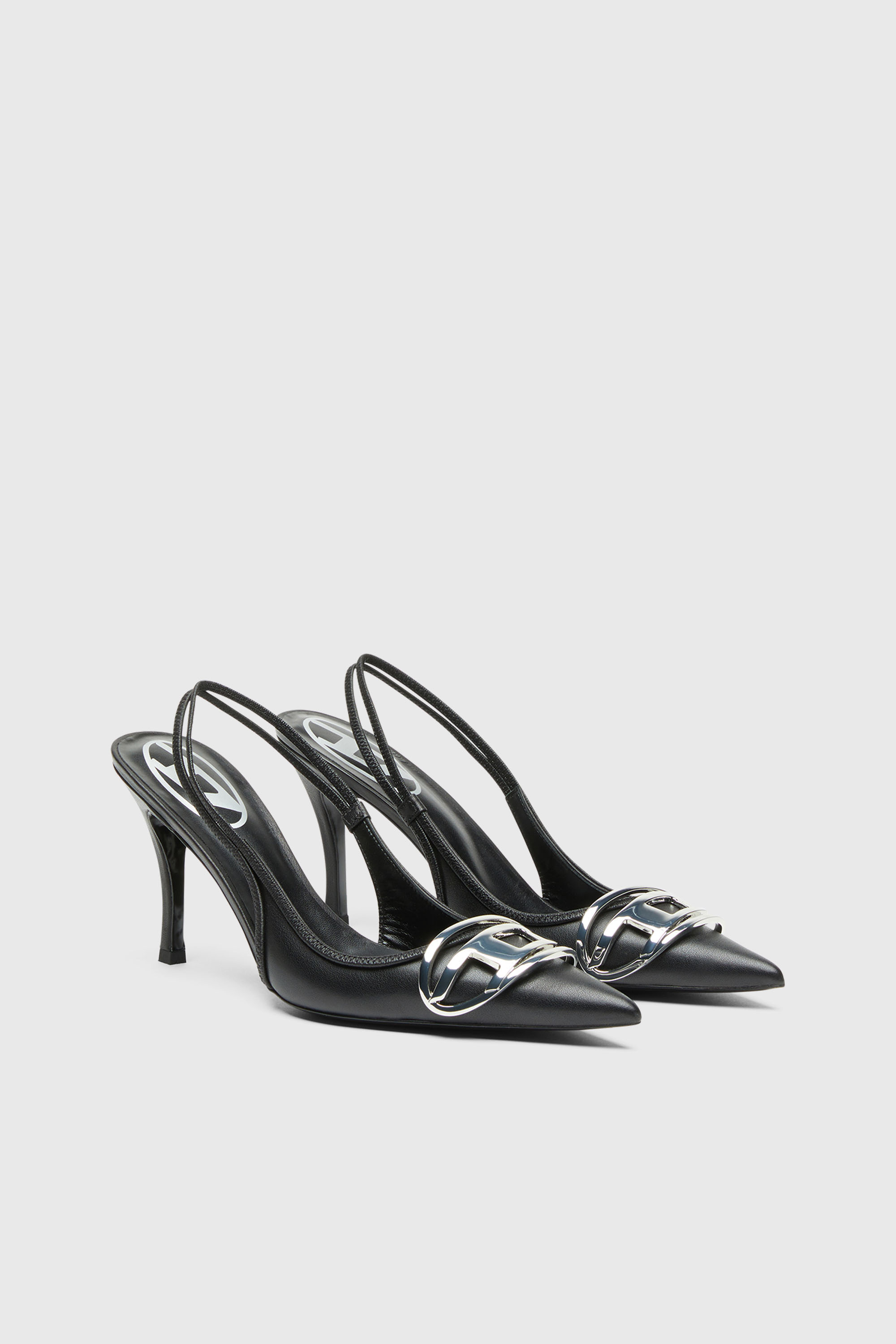 Diesel - D-VENUS SB, Woman's D-Venus-Slingback pumps in nappa leather in Black - 2