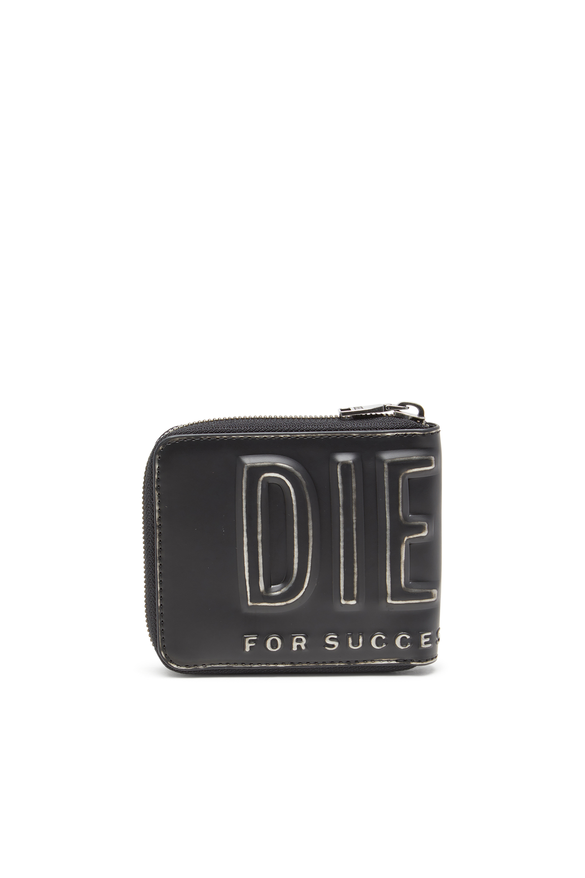 Diesel - DSL 3D- BI FOLD COIN ZIP XS, Man's Zip wallet in Black - 2