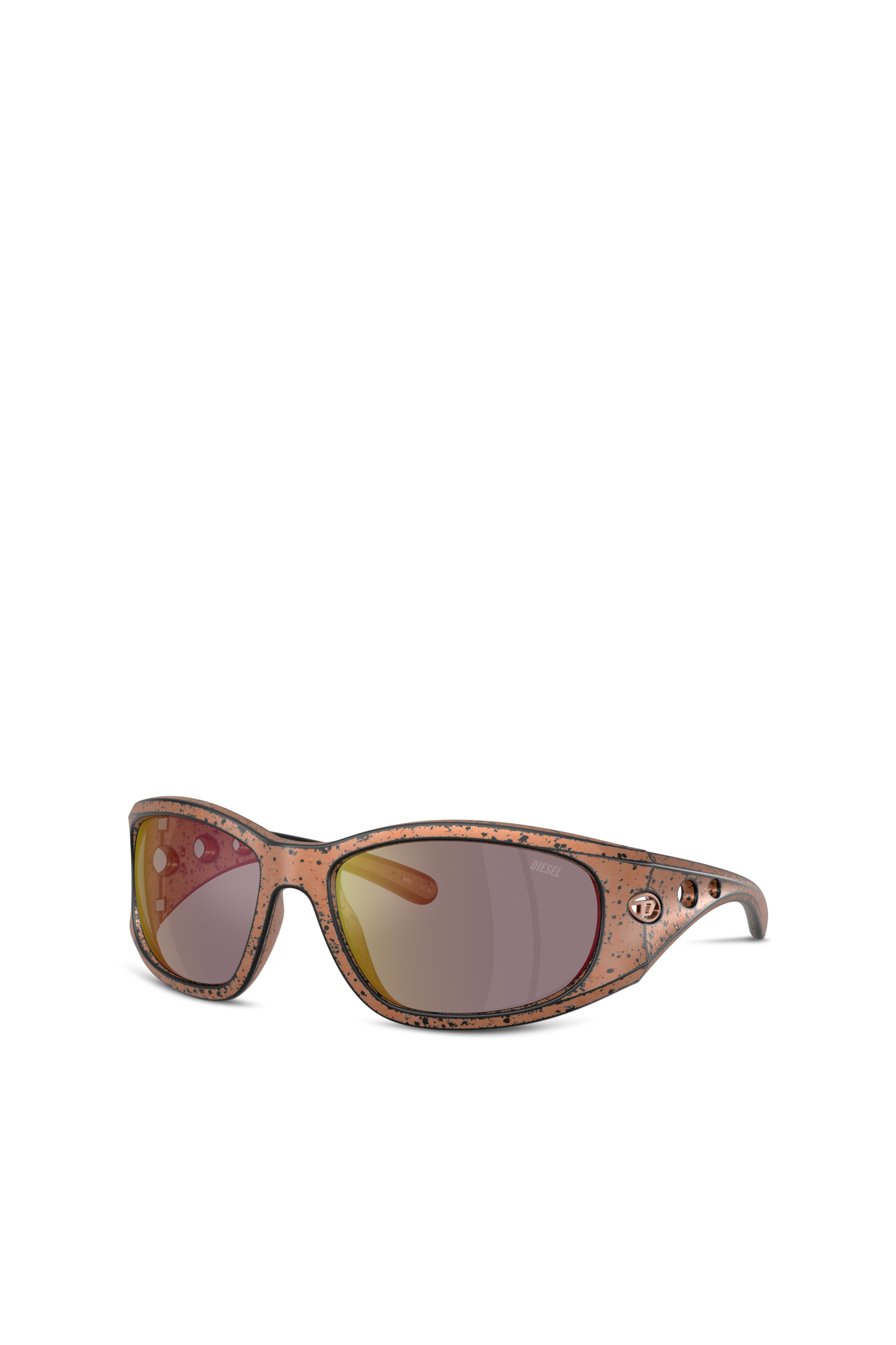 Diesel - 0DL3012U, Unisex's Rectangle sunglasses in Brown - 4