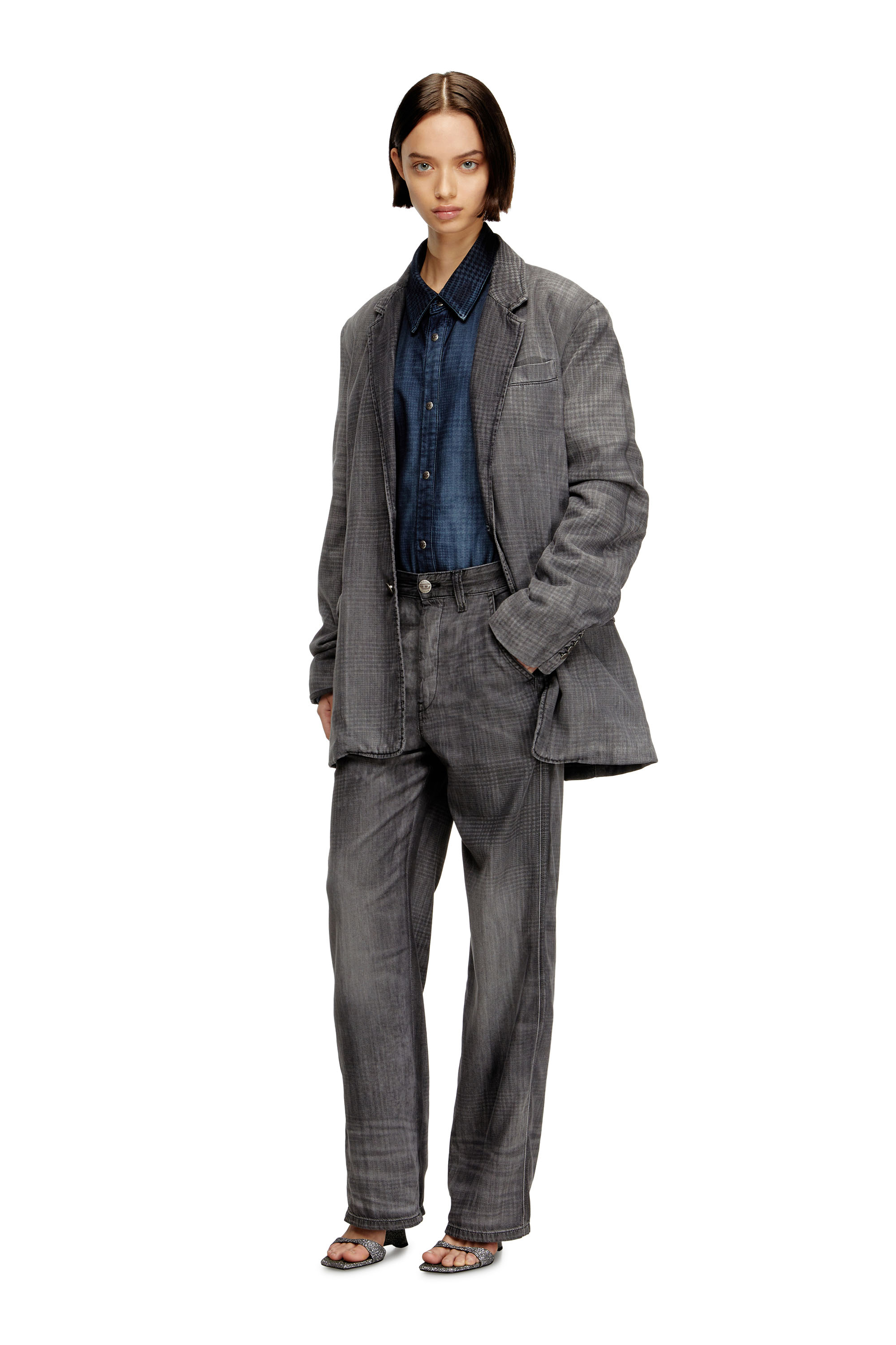 Diesel - Unisex's Regular Jeans D-Phant-chino 068UJ, Grey - 2