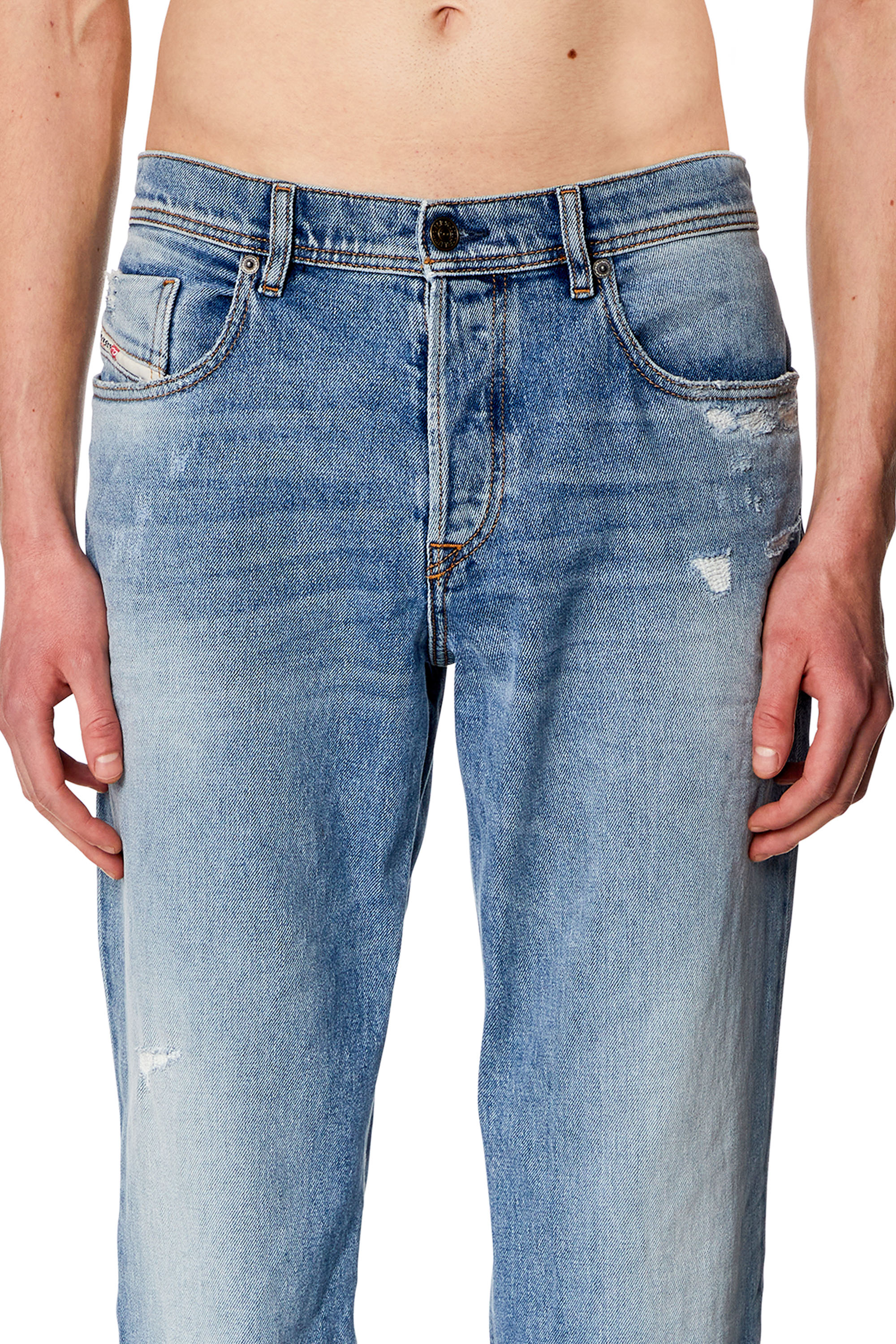 Diesel - Man Tapered Jeans 2023 D-Finitive 09H46, Light Blue - Image 4