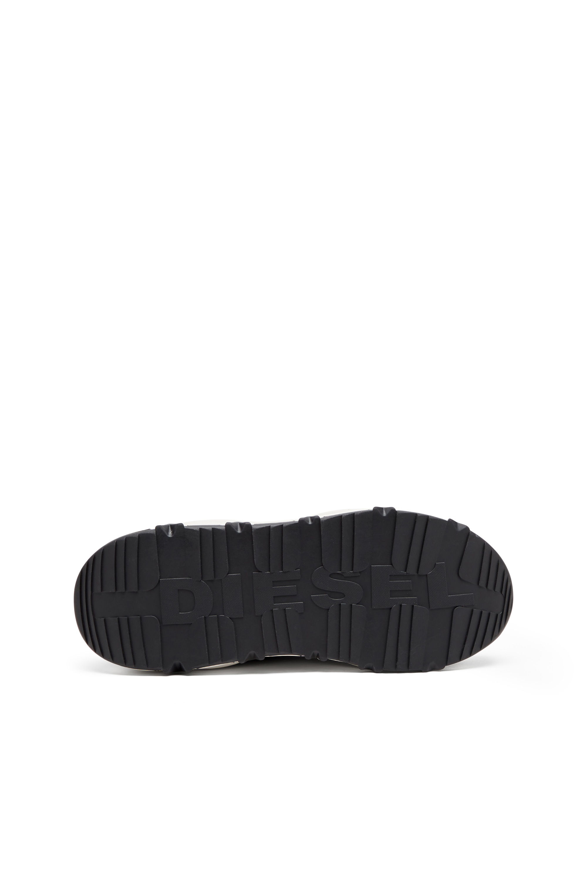 Diesel - S-SAVANNAH W, Woman's Platform sneakers in suede and mesh in Black - 4