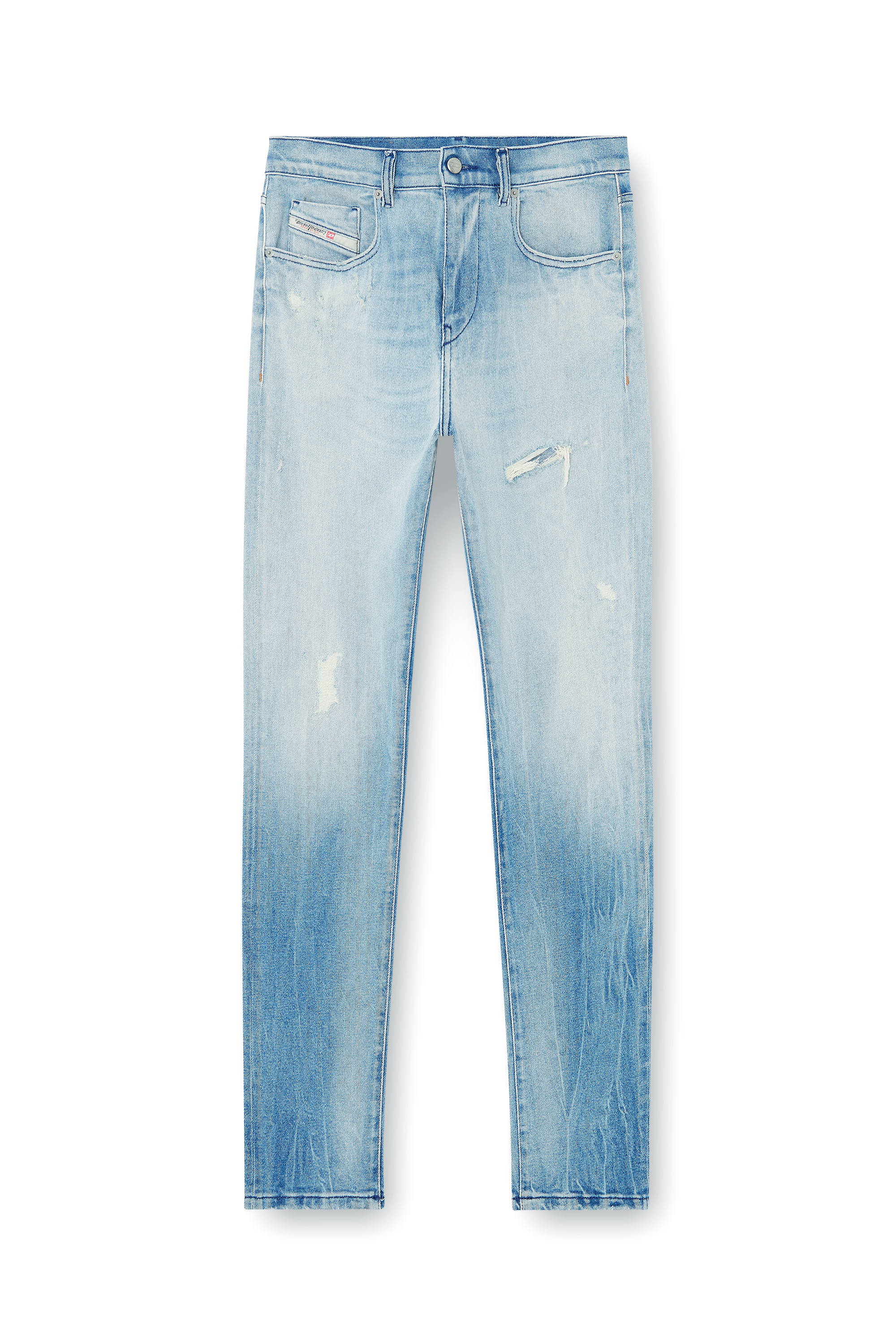 Diesel - Man's Slim Jeans 2019 D-Strukt 09N38, Light Blue - 4