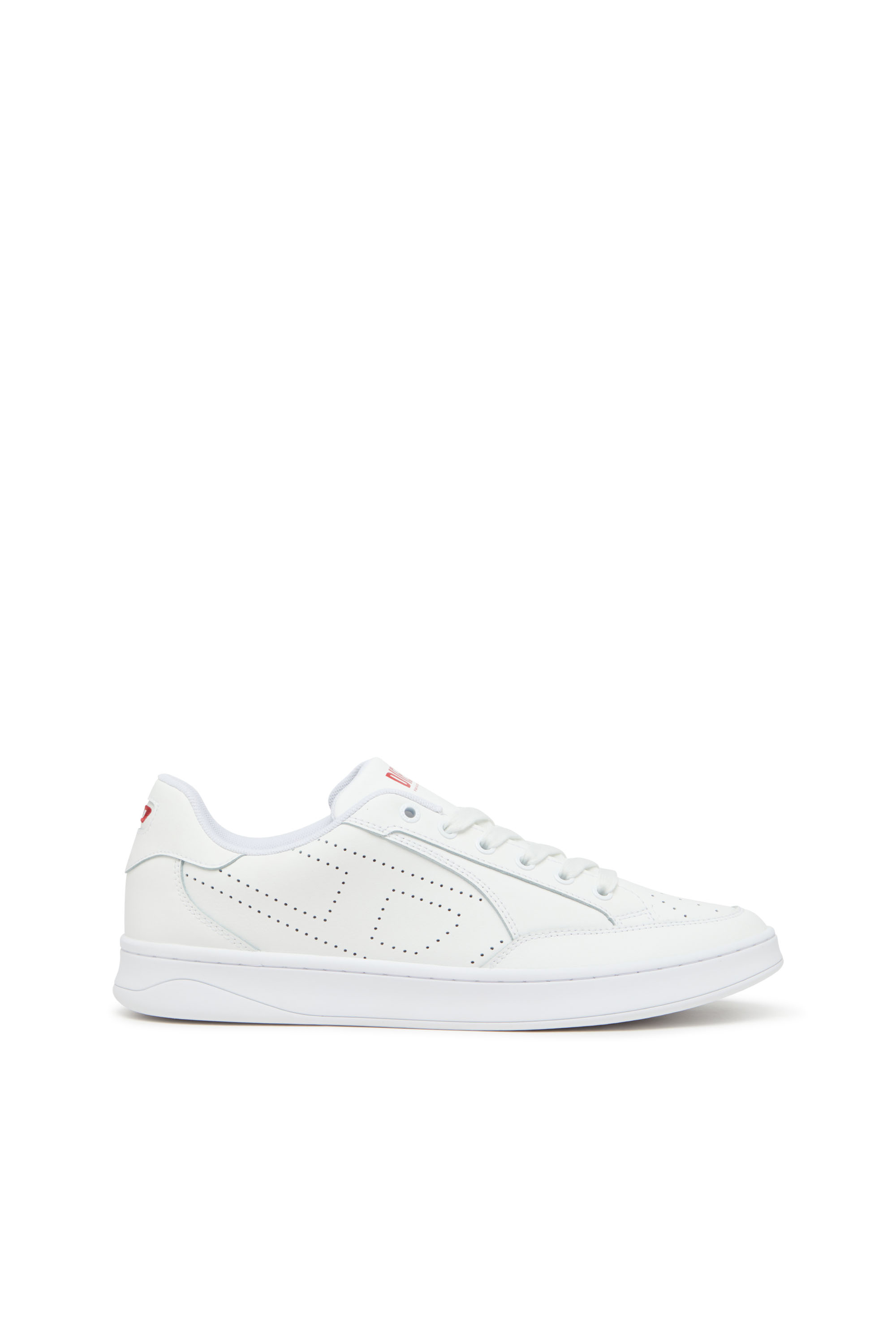 S-DAKOTA LOW W, White Diesel - S-DAKOTA LOW W, Woman's S-Dakota-Leather sneakers with perforated logo in White - 1