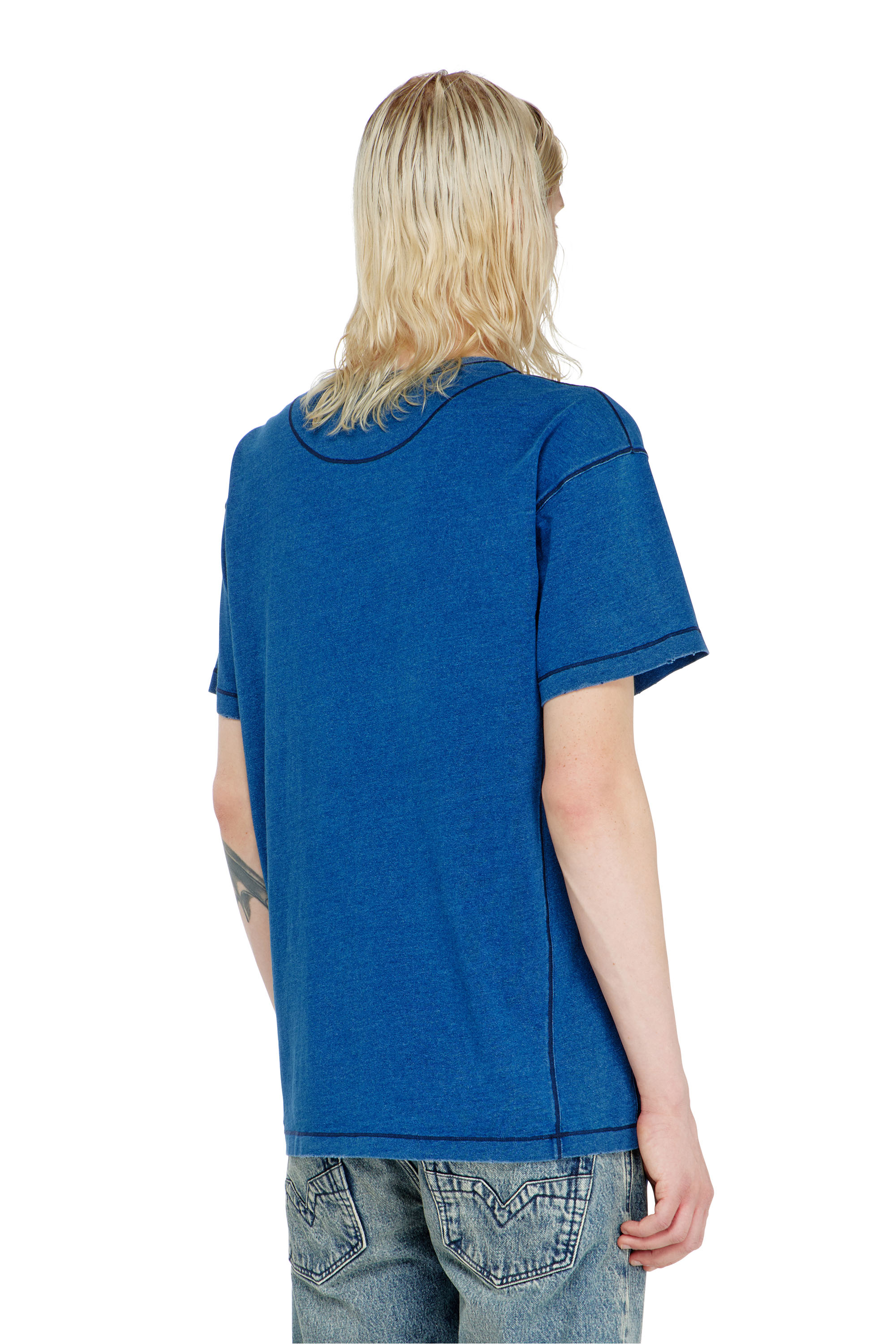 Diesel - T-NOX, Man's T-shirt with shadow-effect patches in null - 4