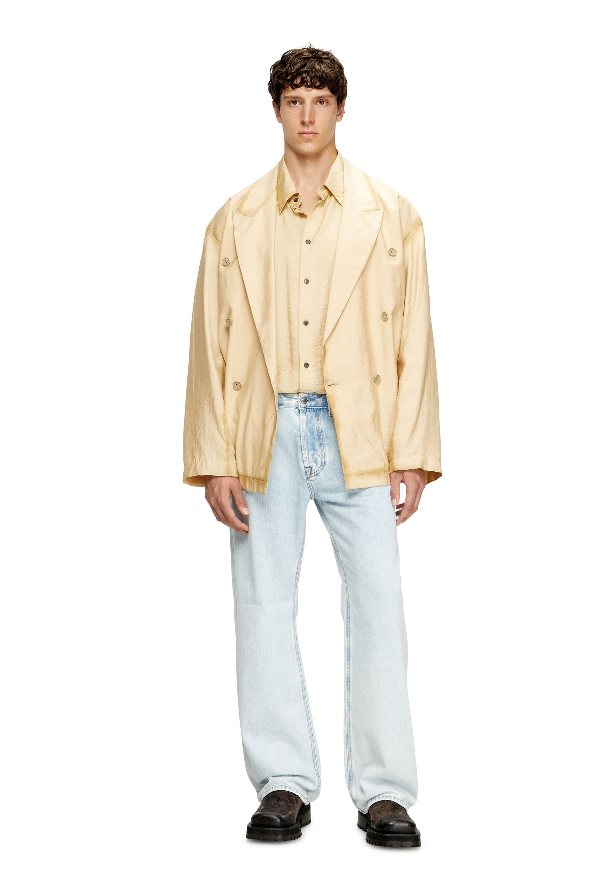 Relaxed Jeans 1980 D-Eeper 09M74, Light Blue Diesel - Man's Relaxed Jeans 1980 D-Eeper 09M74, Light Blue - 1