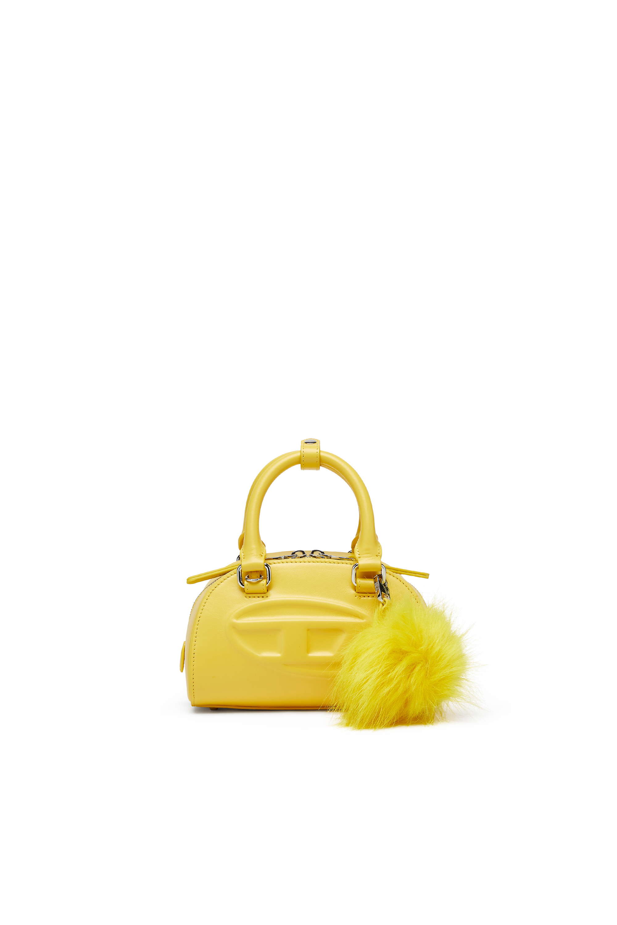 Diesel - 1DR DOME CROSSBODY, Woman's 1DR Dome-Mini bowling bag in nappa leather in Yellow - 1